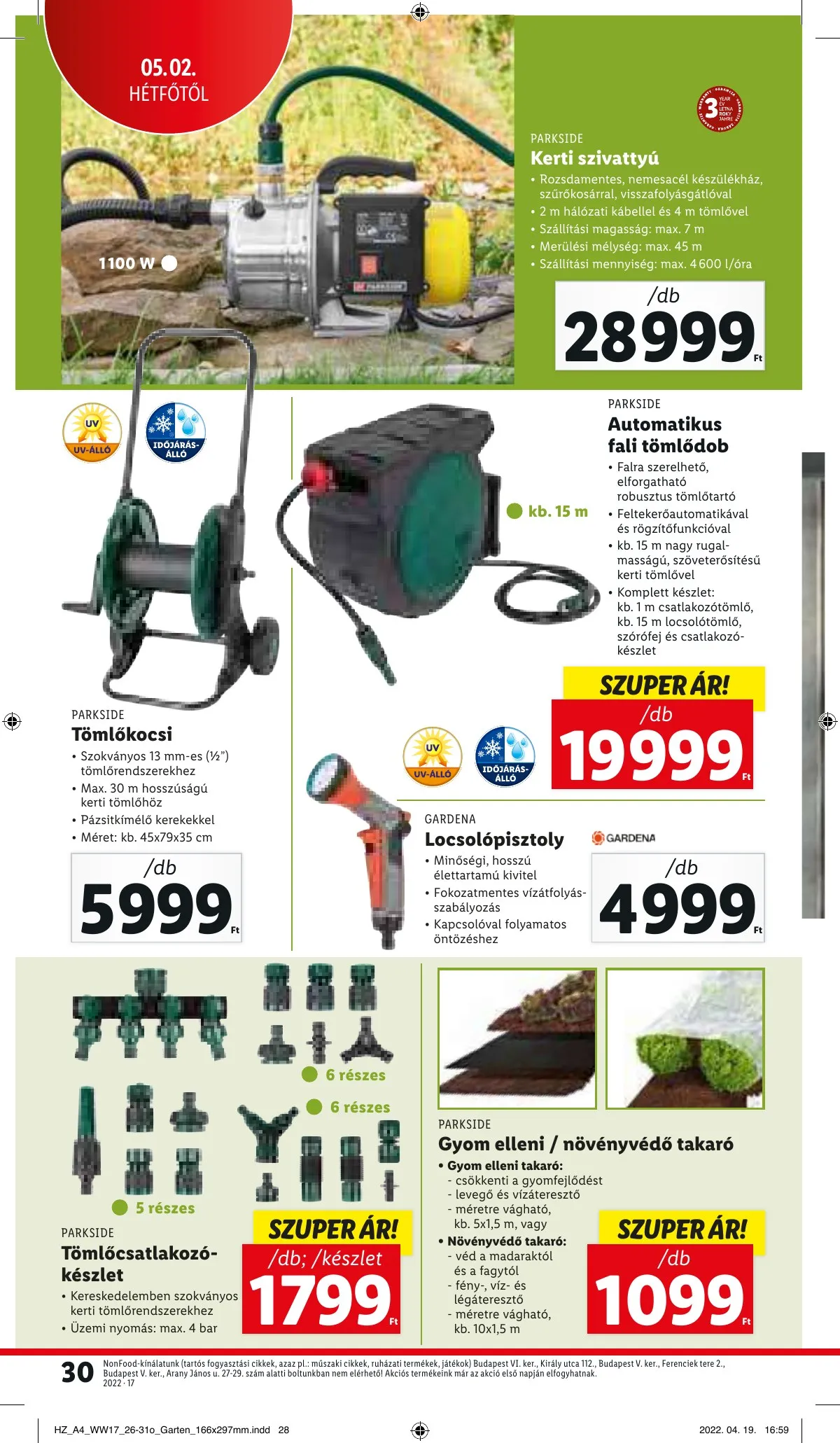 Lidl akciós újság 04.28–05.04 – 30. oldal