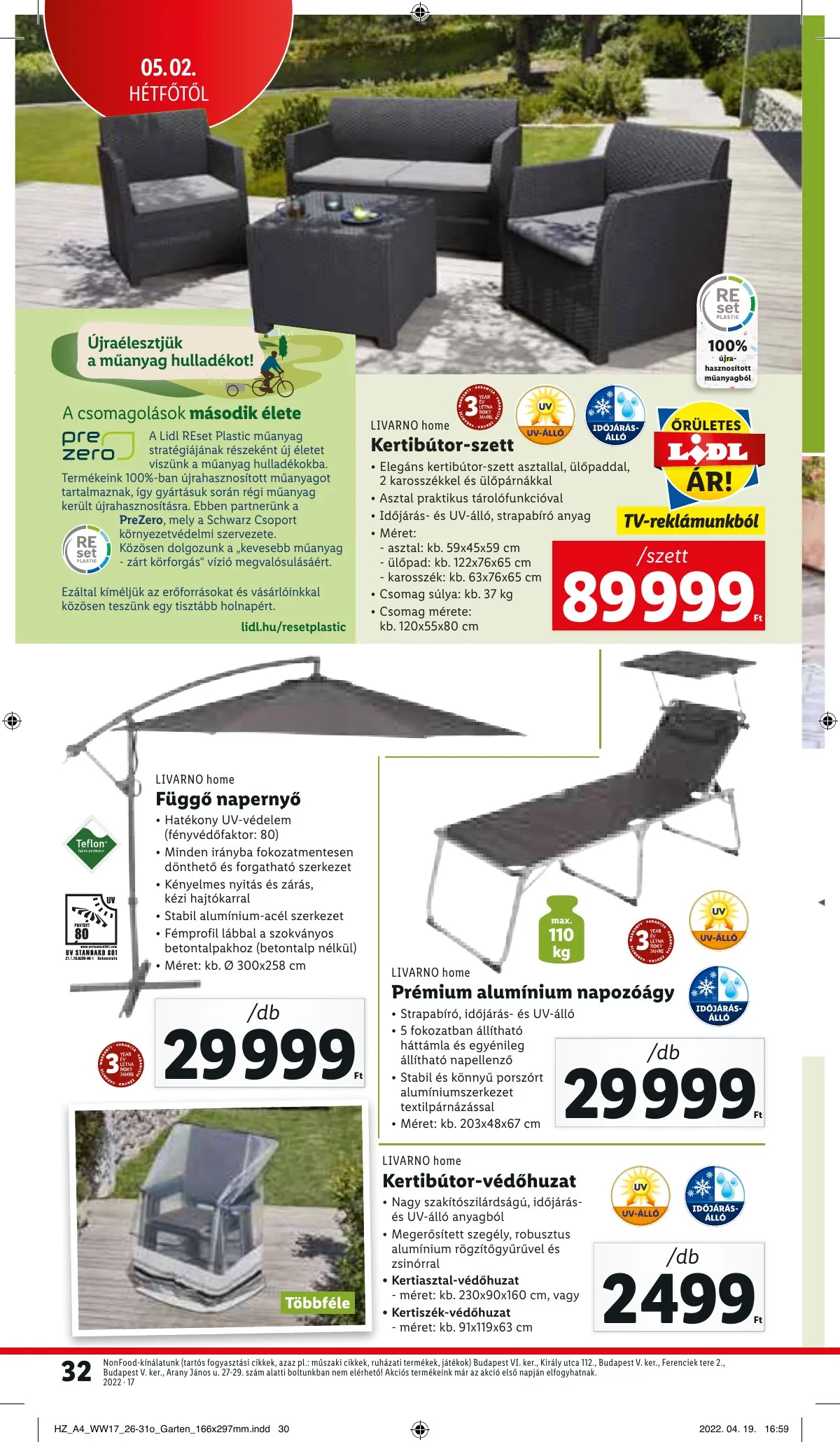 Lidl akciós újság 04.28–05.04 – 32. oldal
