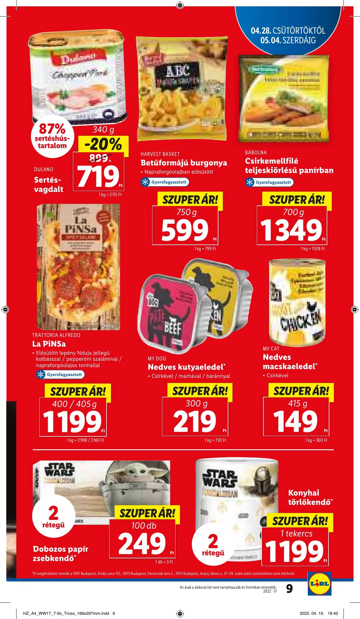 Lidl akciós újság 04.28–05.04 – 9. oldal
