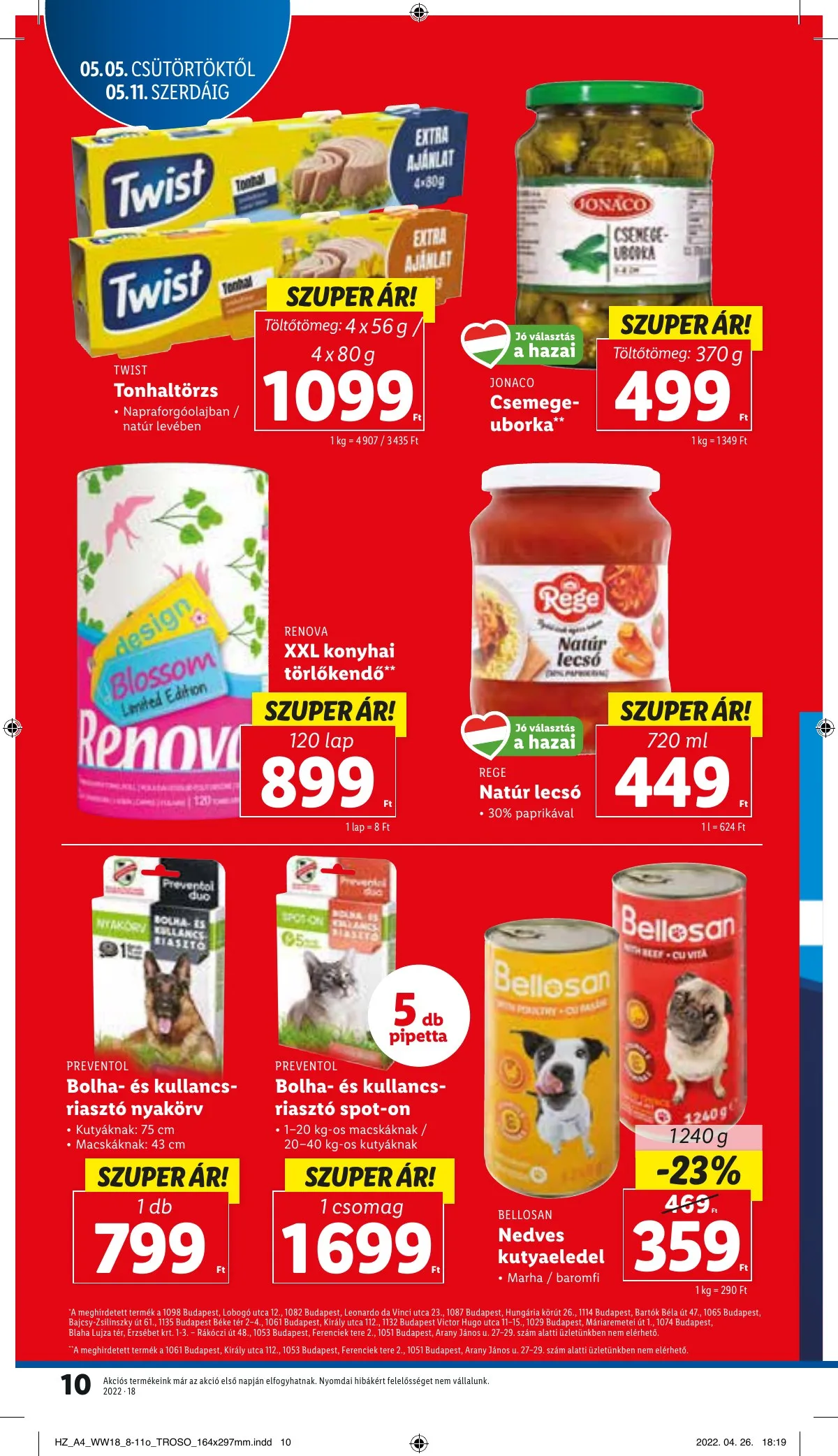 Lidl akciós újság 05.05–05.11 – 10. oldal