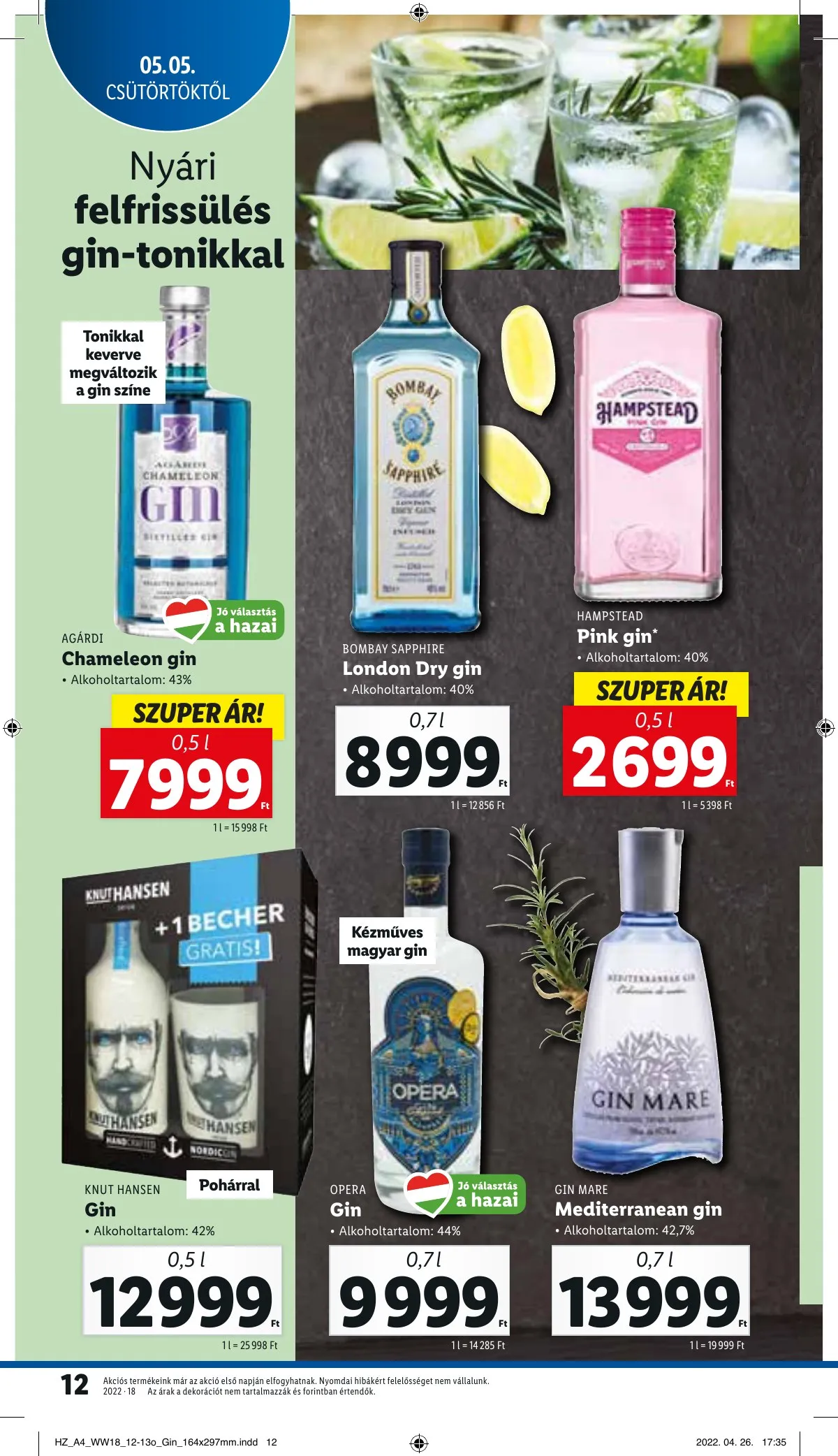 Lidl akciós újság 05.05–05.11 – 12. oldal