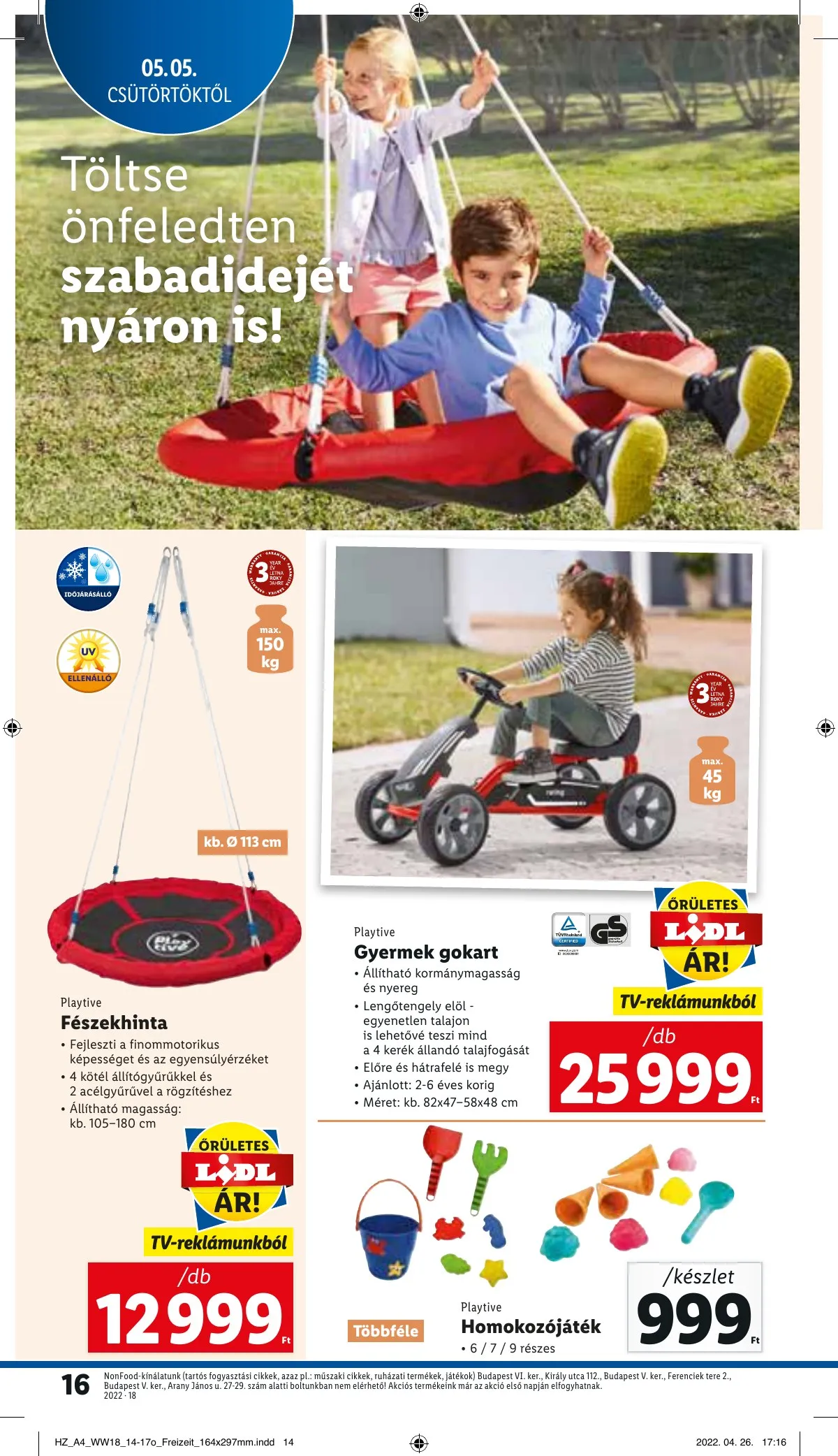 Lidl akciós újság 05.05–05.11 – 16. oldal