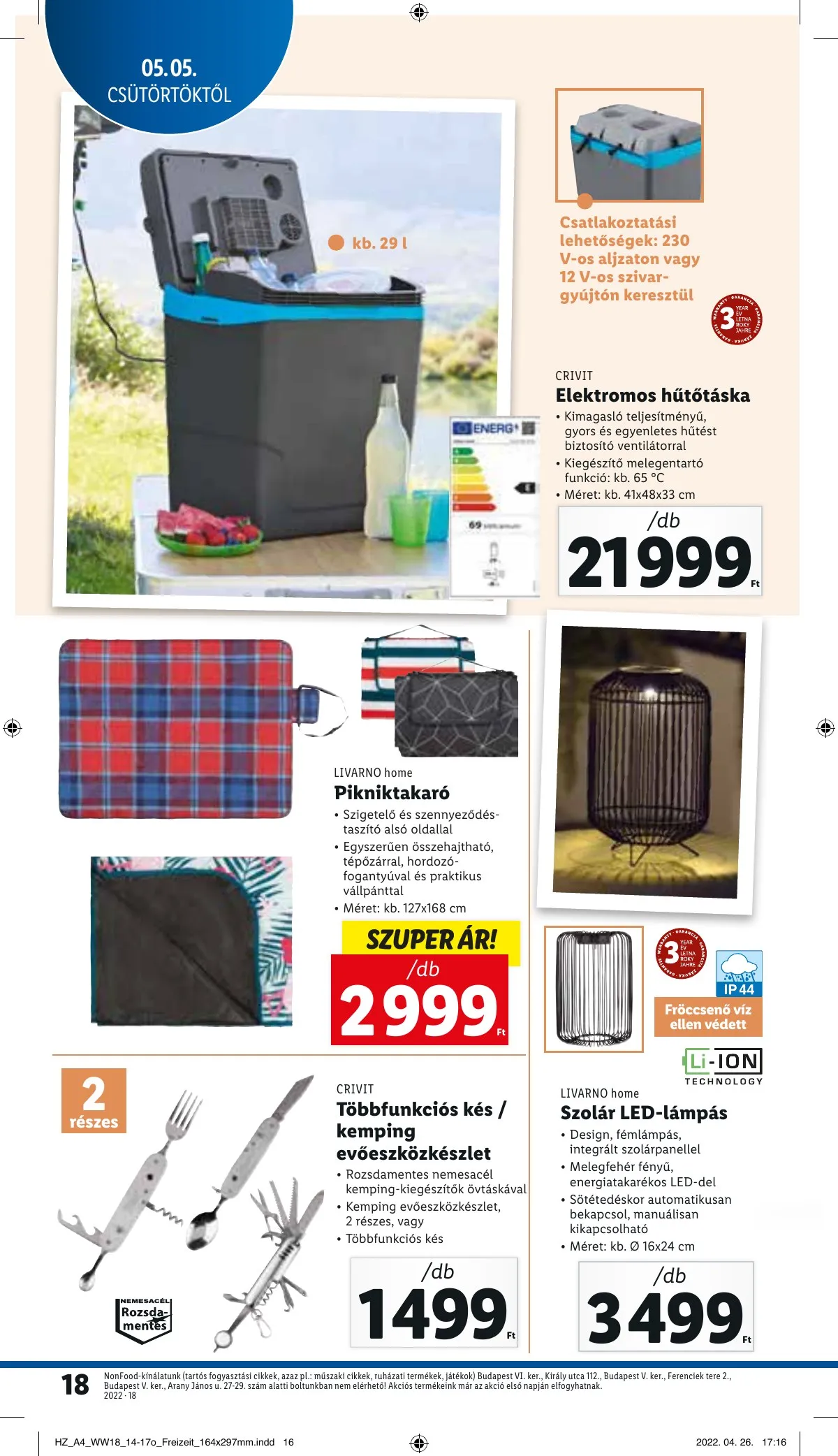 Lidl akciós újság 05.05–05.11 – 18. oldal
