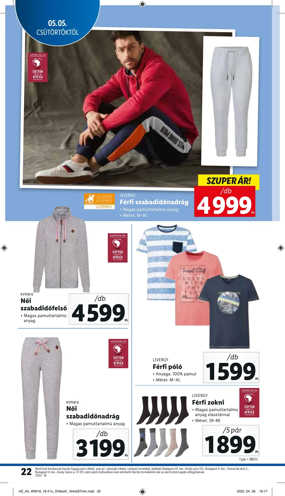 Lidl akciós újság 05.05–05.11 – 22. oldal