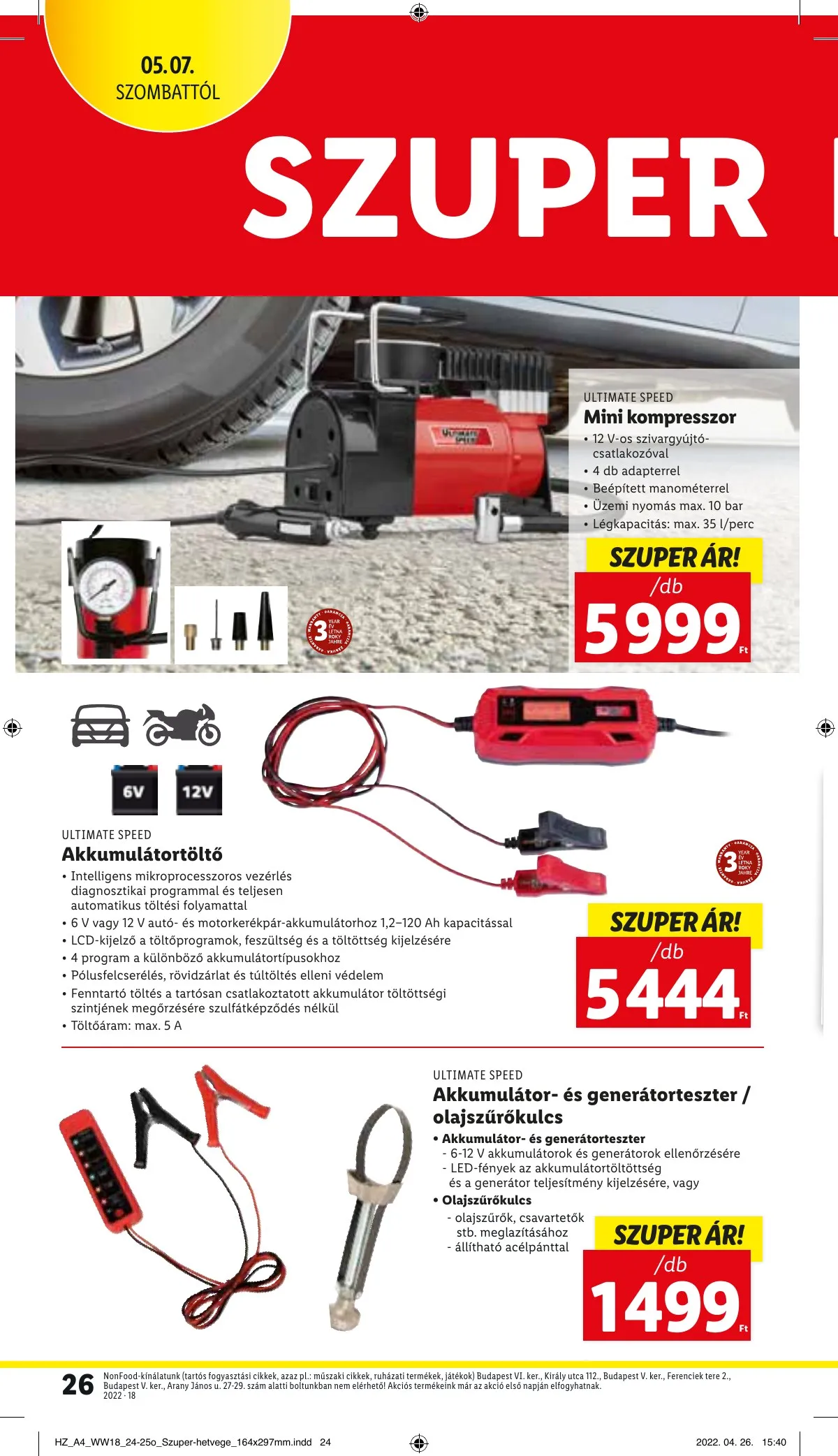 Lidl akciós újság 05.05–05.11 – 26. oldal