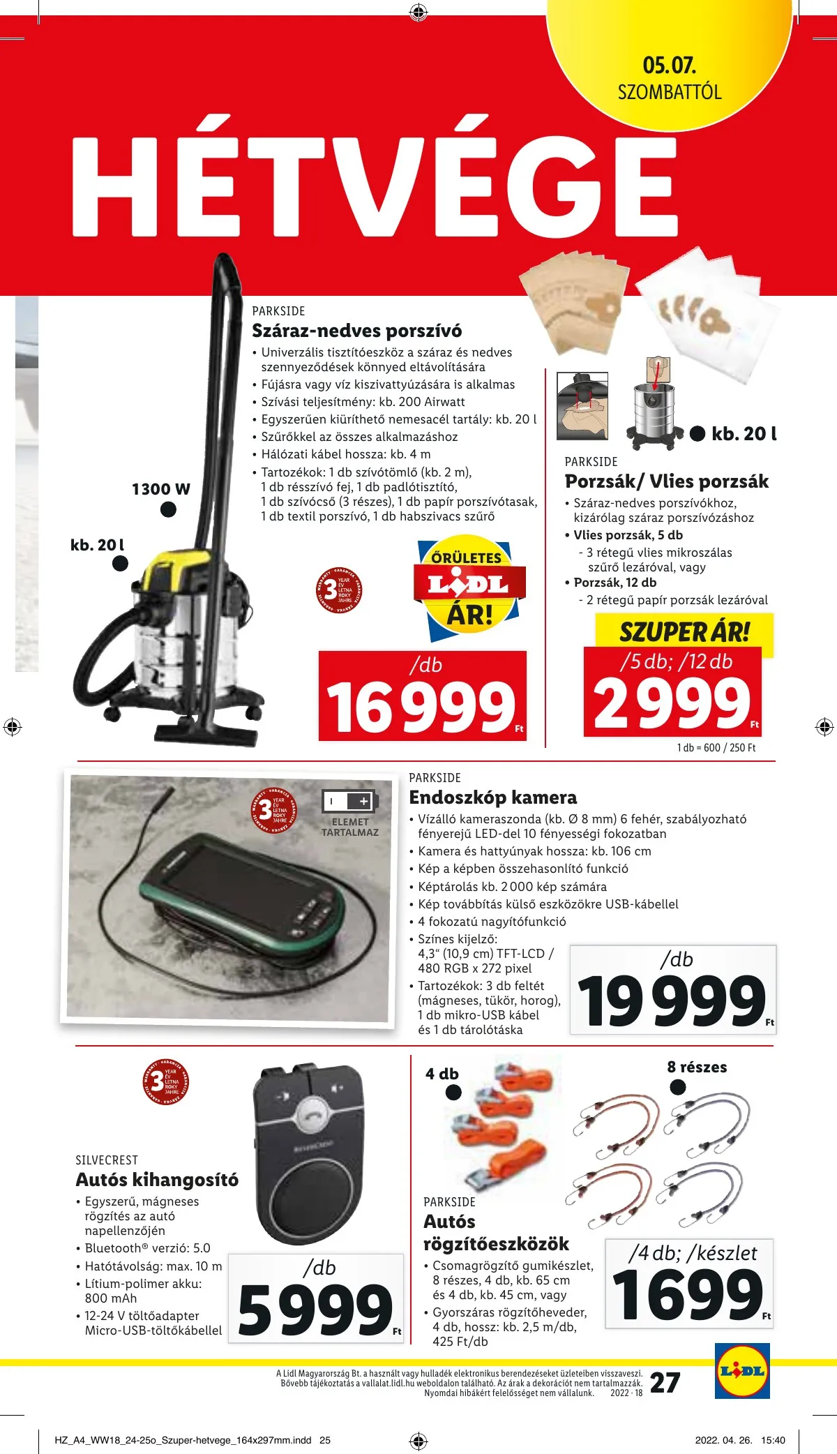 Lidl akciós újság 05.05–05.11 – 27. oldal