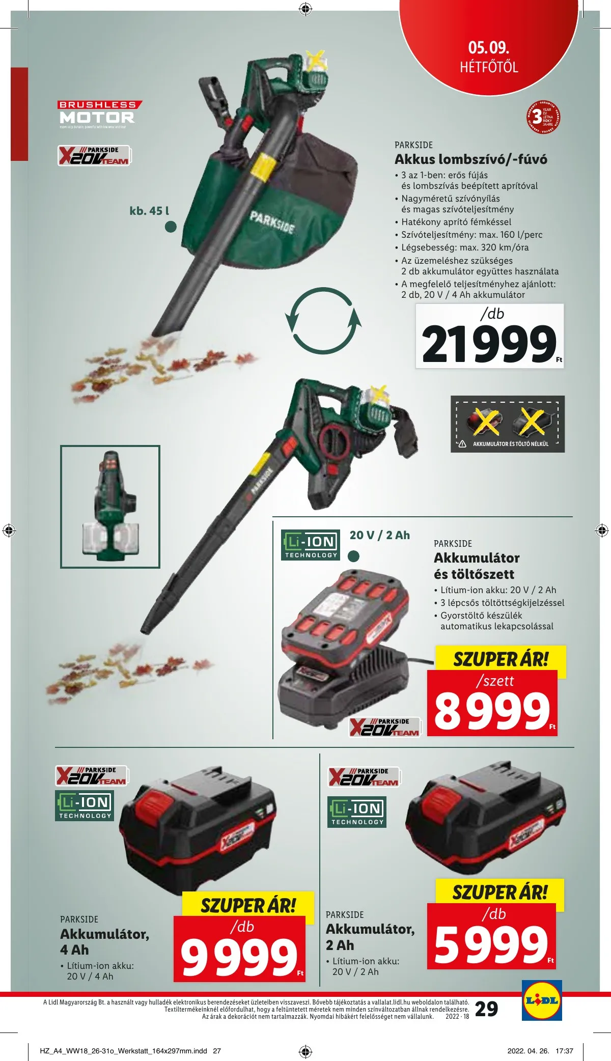 Lidl akciós újság 05.05–05.11 – 29. oldal