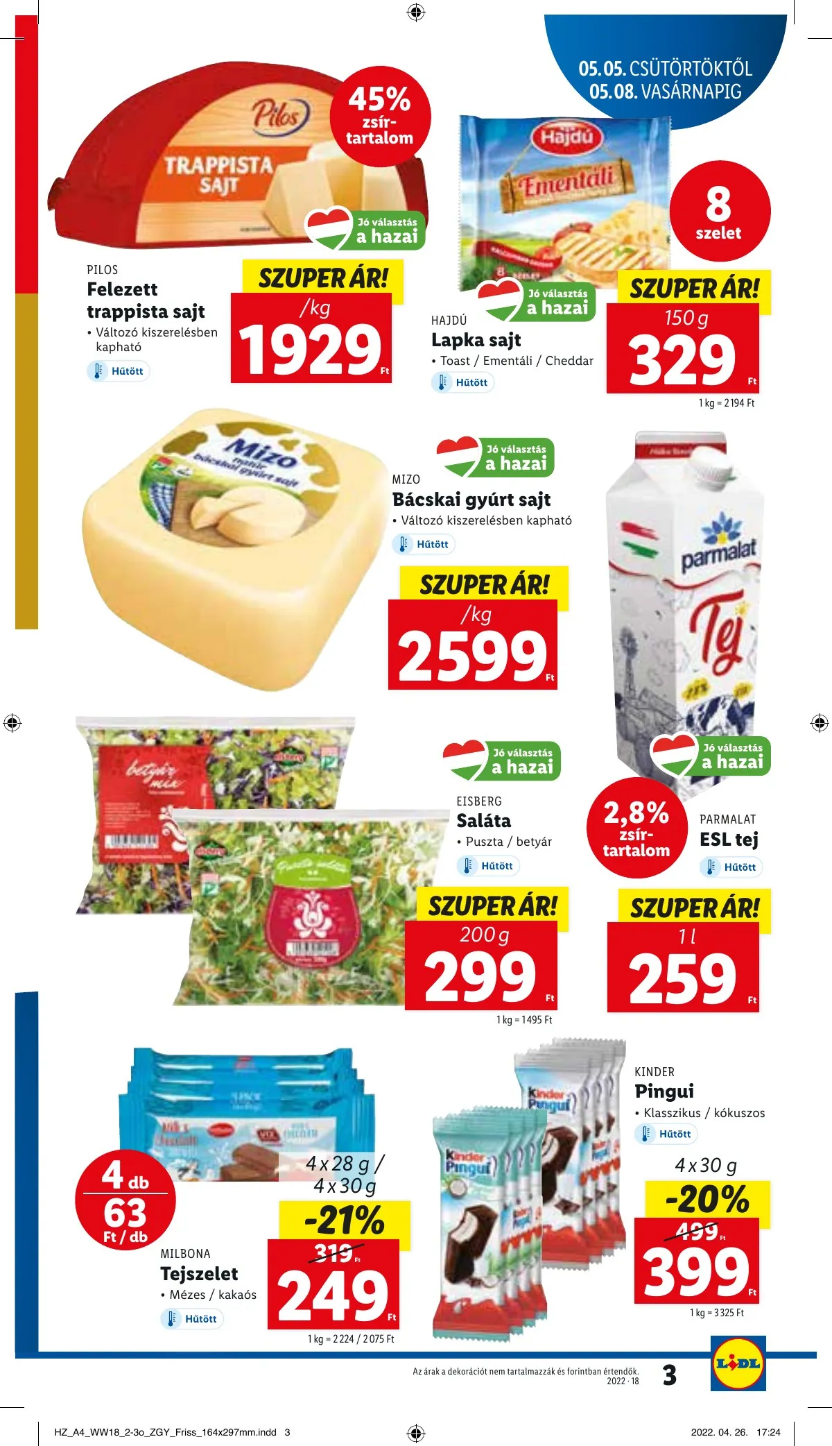 Lidl akciós újság 05.05–05.11 – 3. oldal