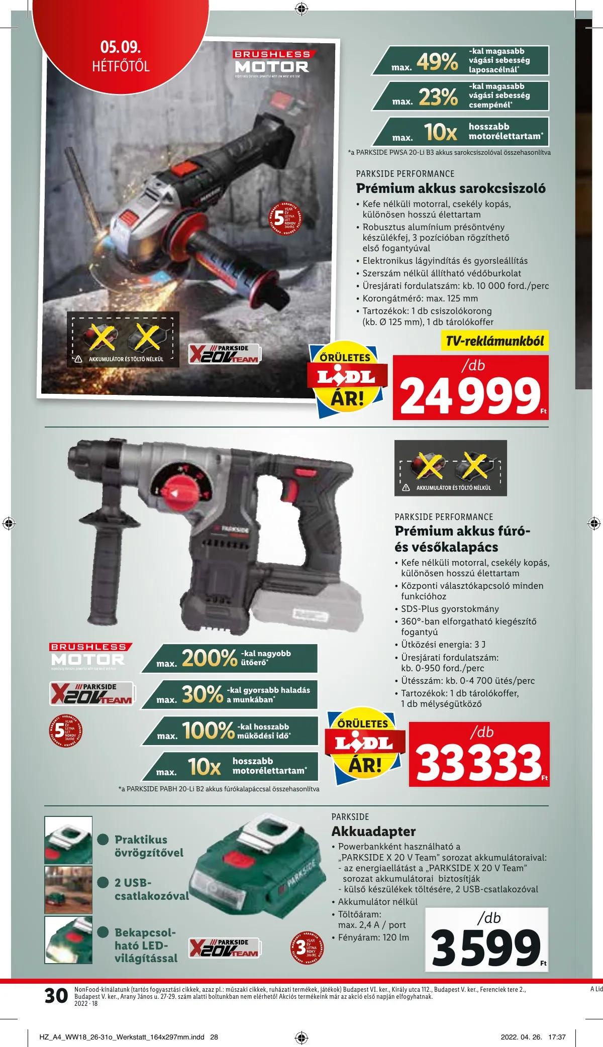 Lidl akciós újság 05.05–05.11 – 30. oldal