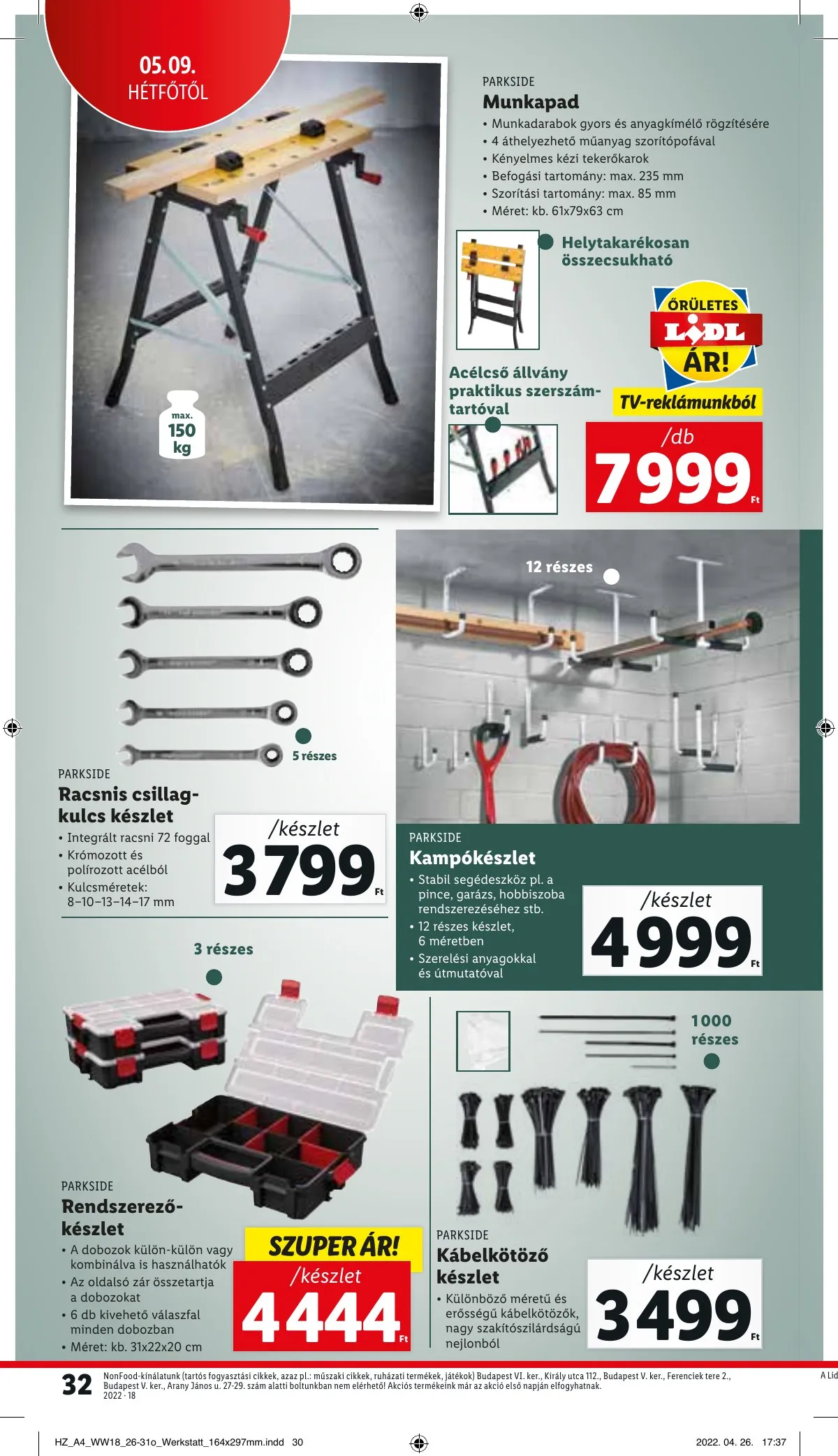 Lidl akciós újság 05.05–05.11 – 32. oldal