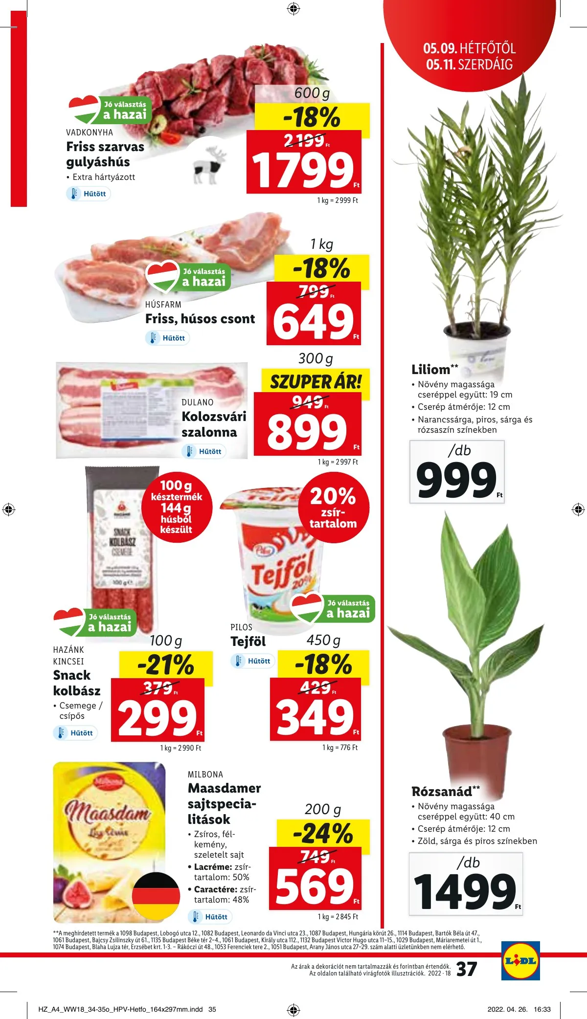Lidl akciós újság 05.05–05.11 – 37. oldal