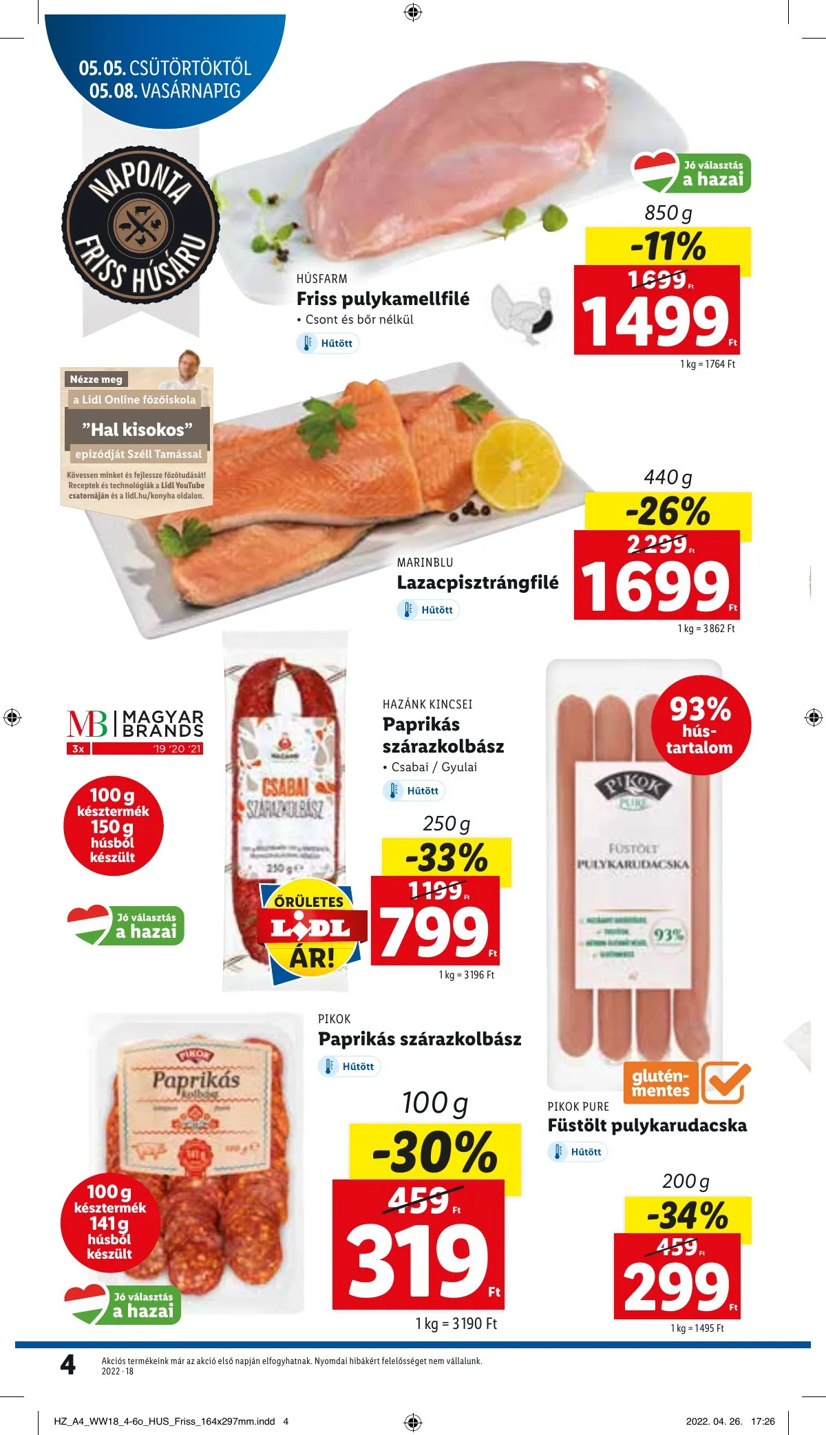 Lidl akciós újság 05.05–05.11 – 4. oldal