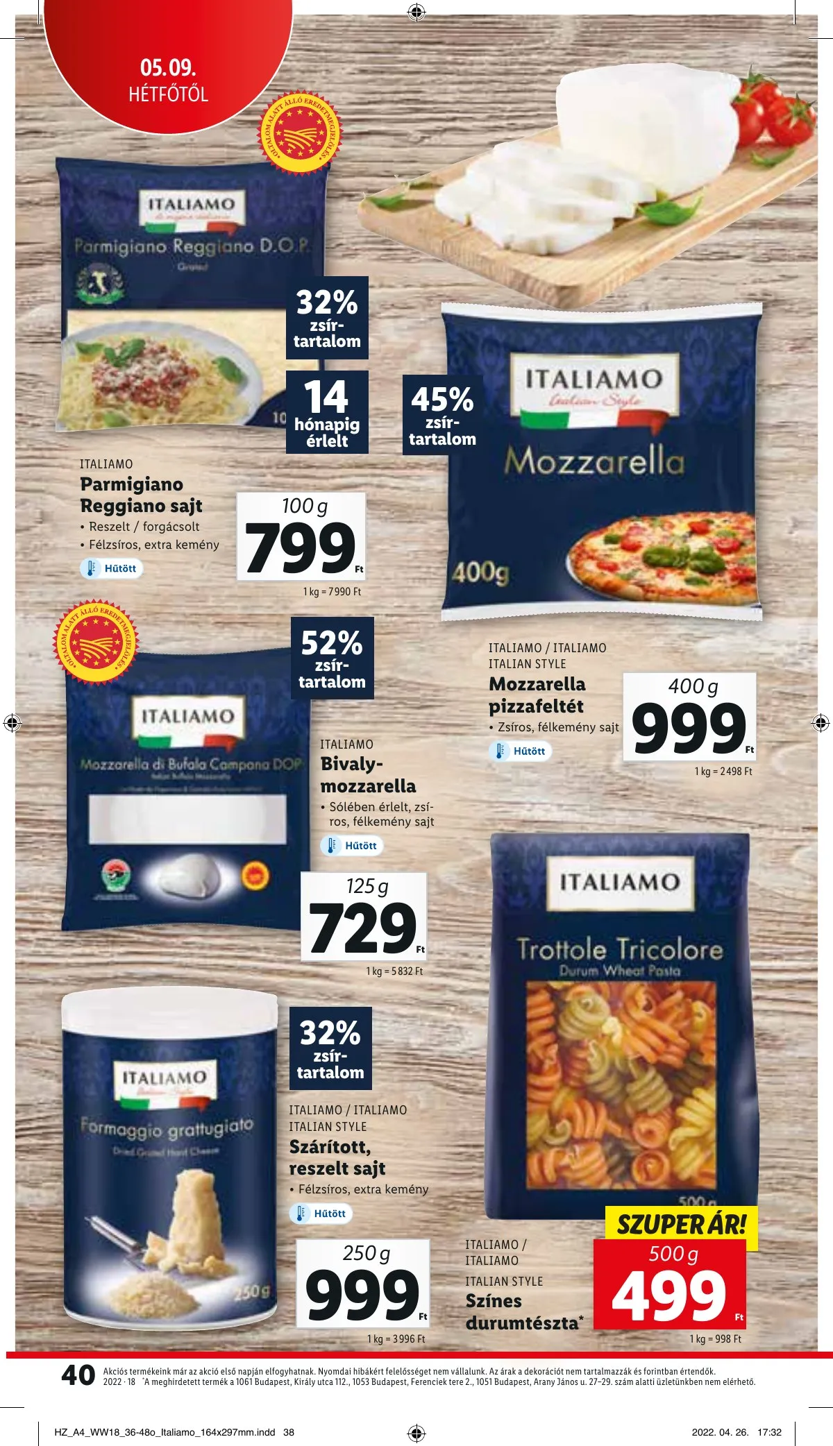 Lidl akciós újság 05.05–05.11 – 40. oldal