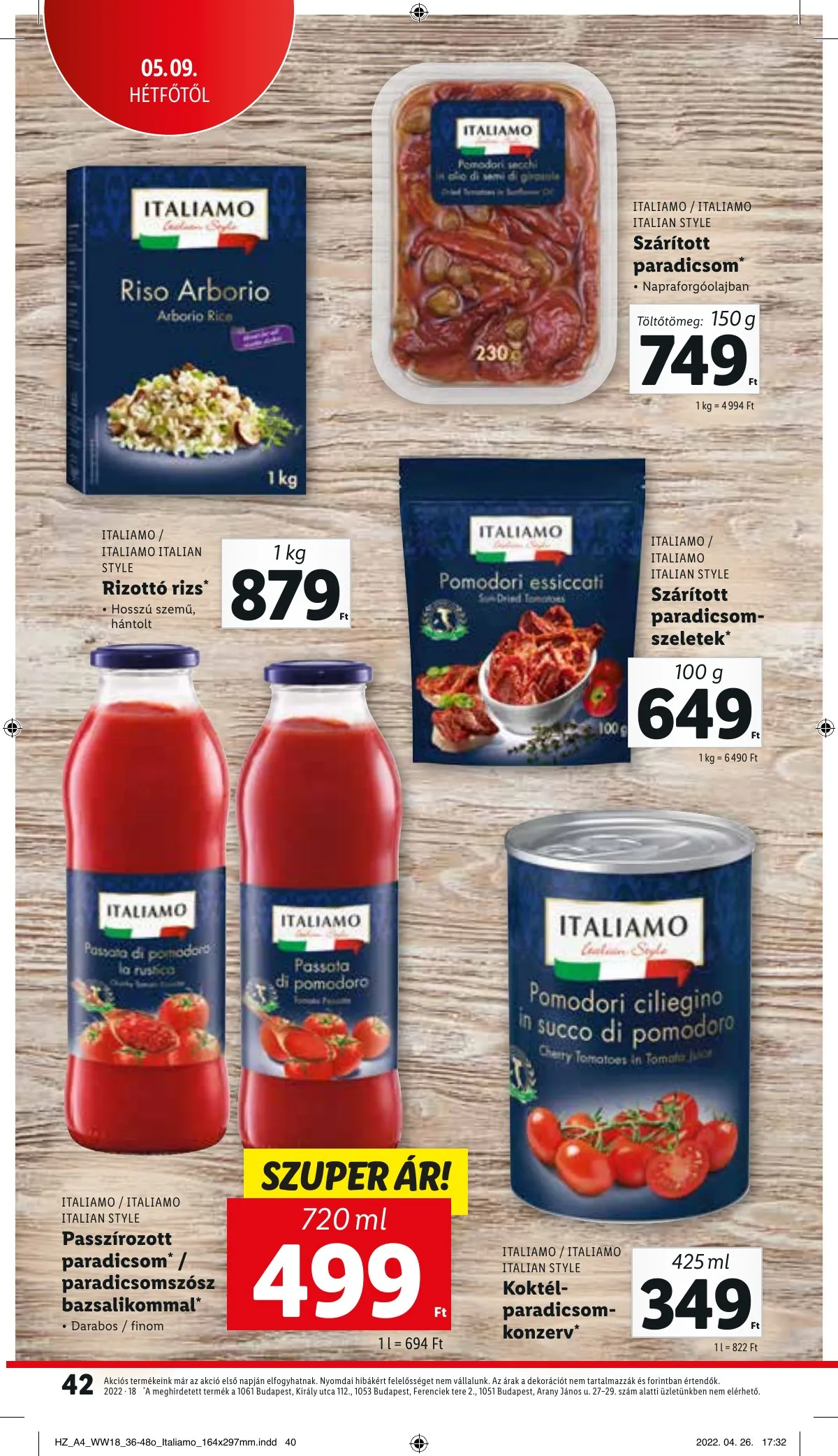Lidl akciós újság 05.05–05.11 – 42. oldal