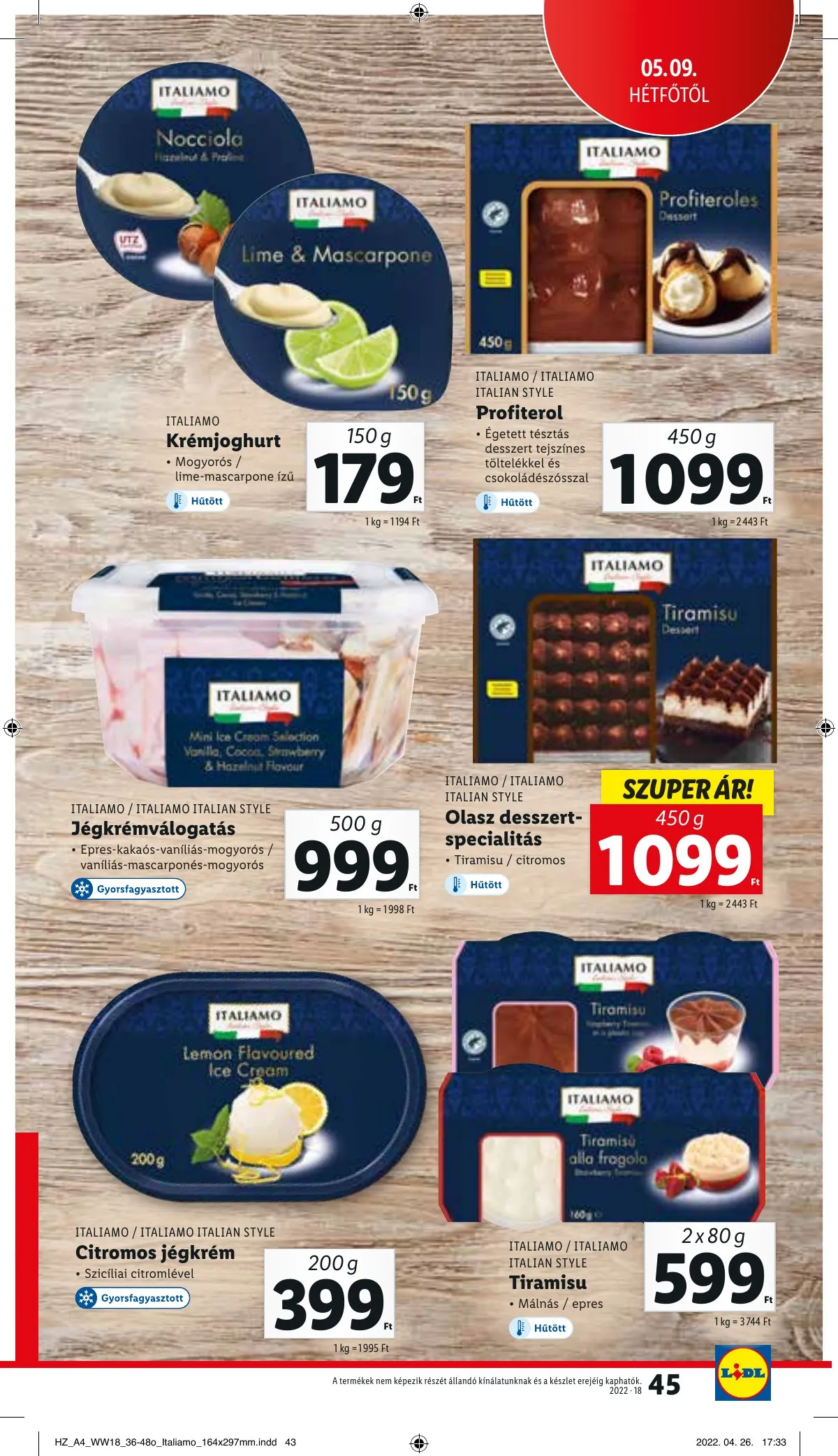 Lidl akciós újság 05.05–05.11 – 45. oldal