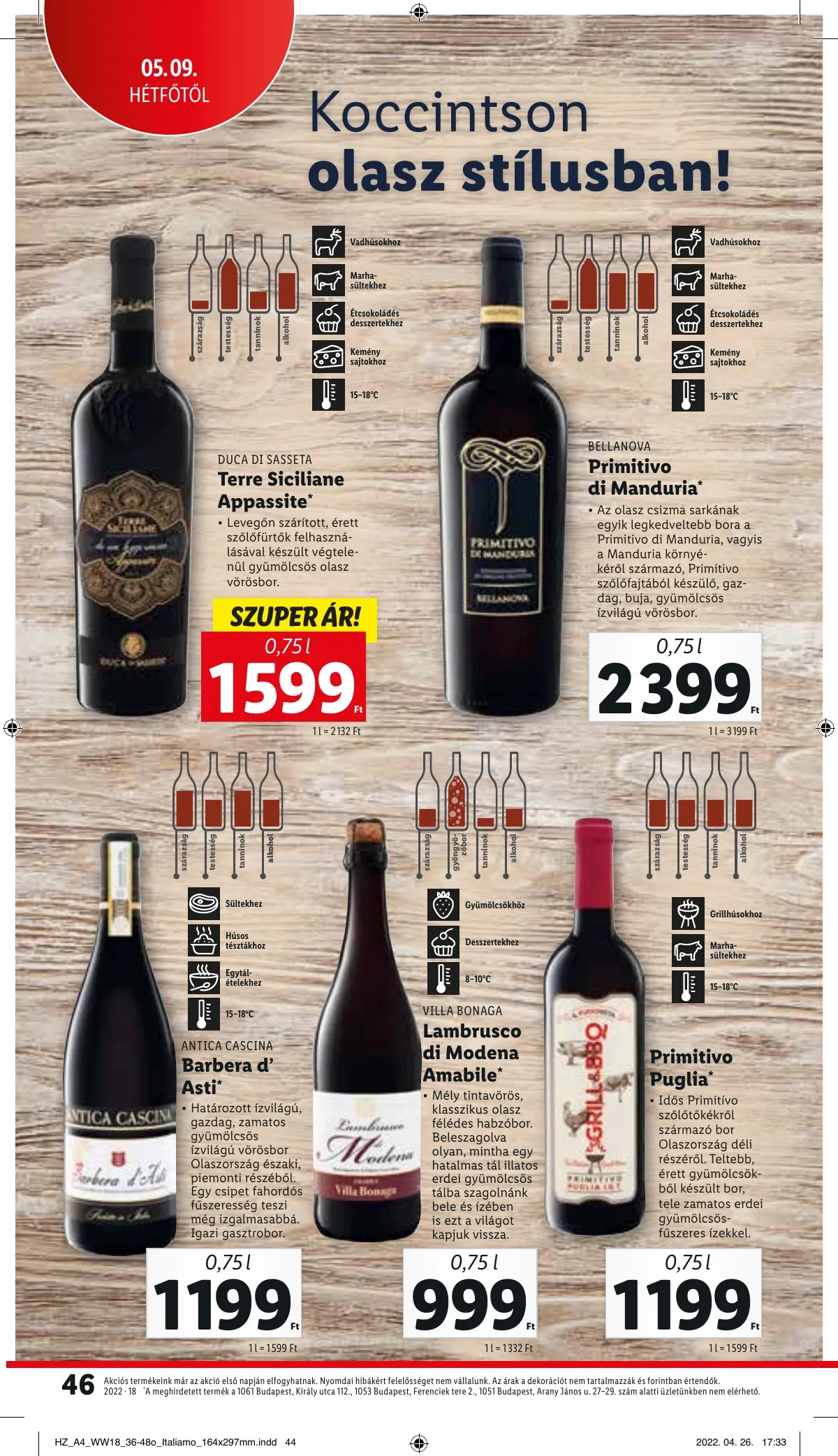 Lidl akciós újság 05.05–05.11 – 46. oldal