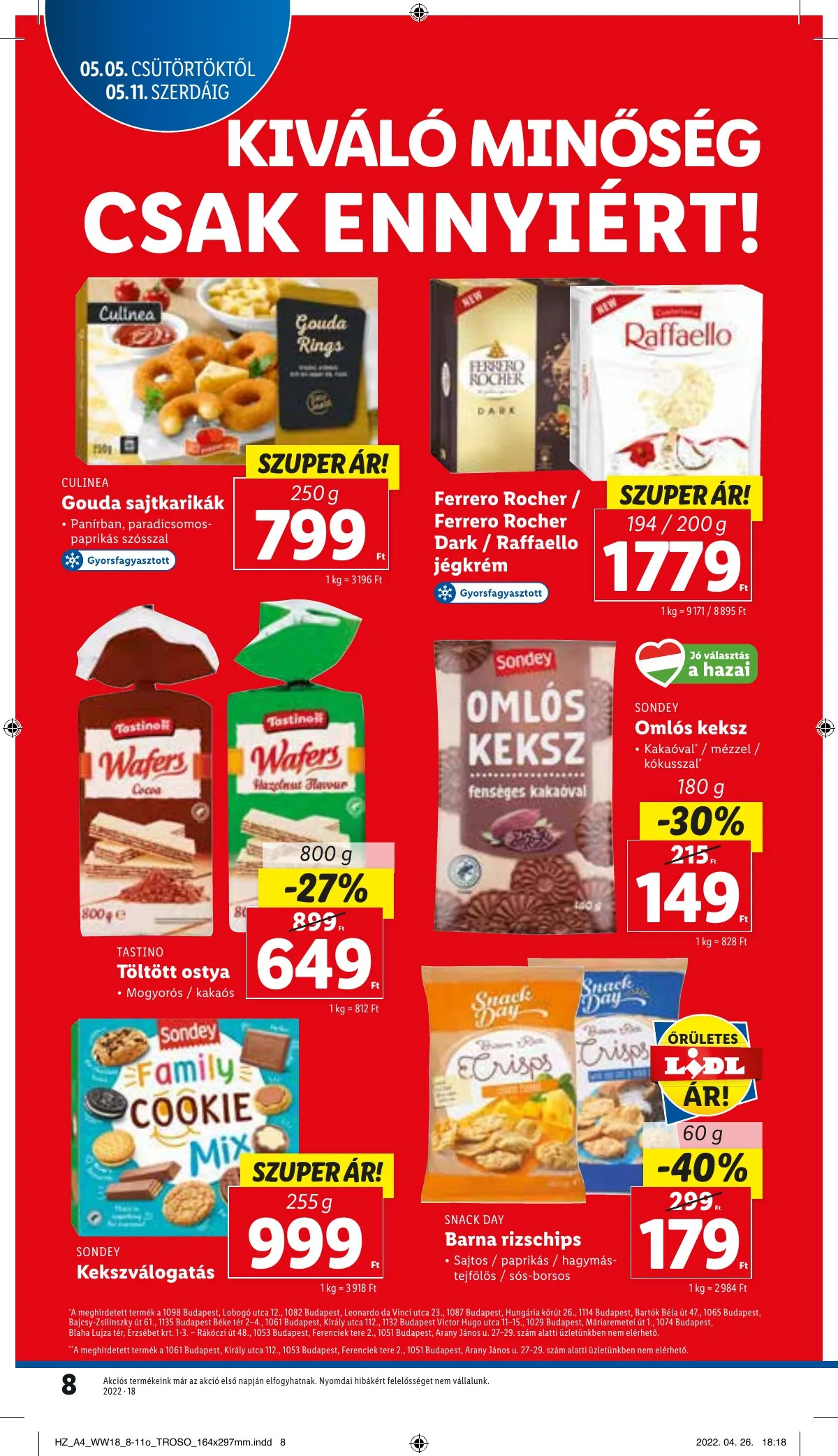 Lidl akciós újság 05.05–05.11 – 8. oldal