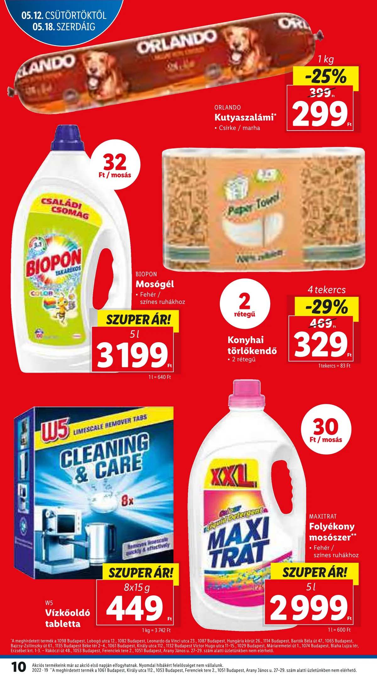 Lidl akciós újság 05.12–05.18 – 10. oldal