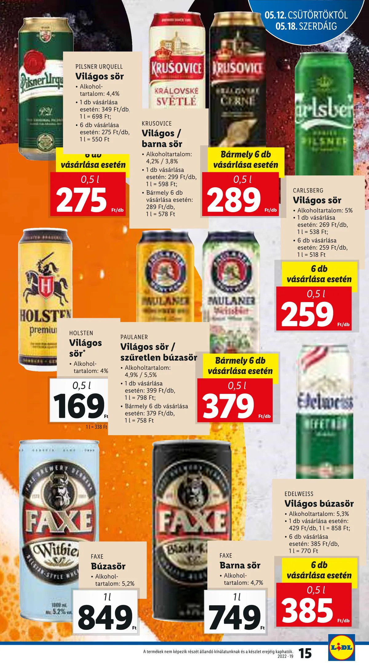 Lidl akciós újság 05.12–05.18 – 15. oldal