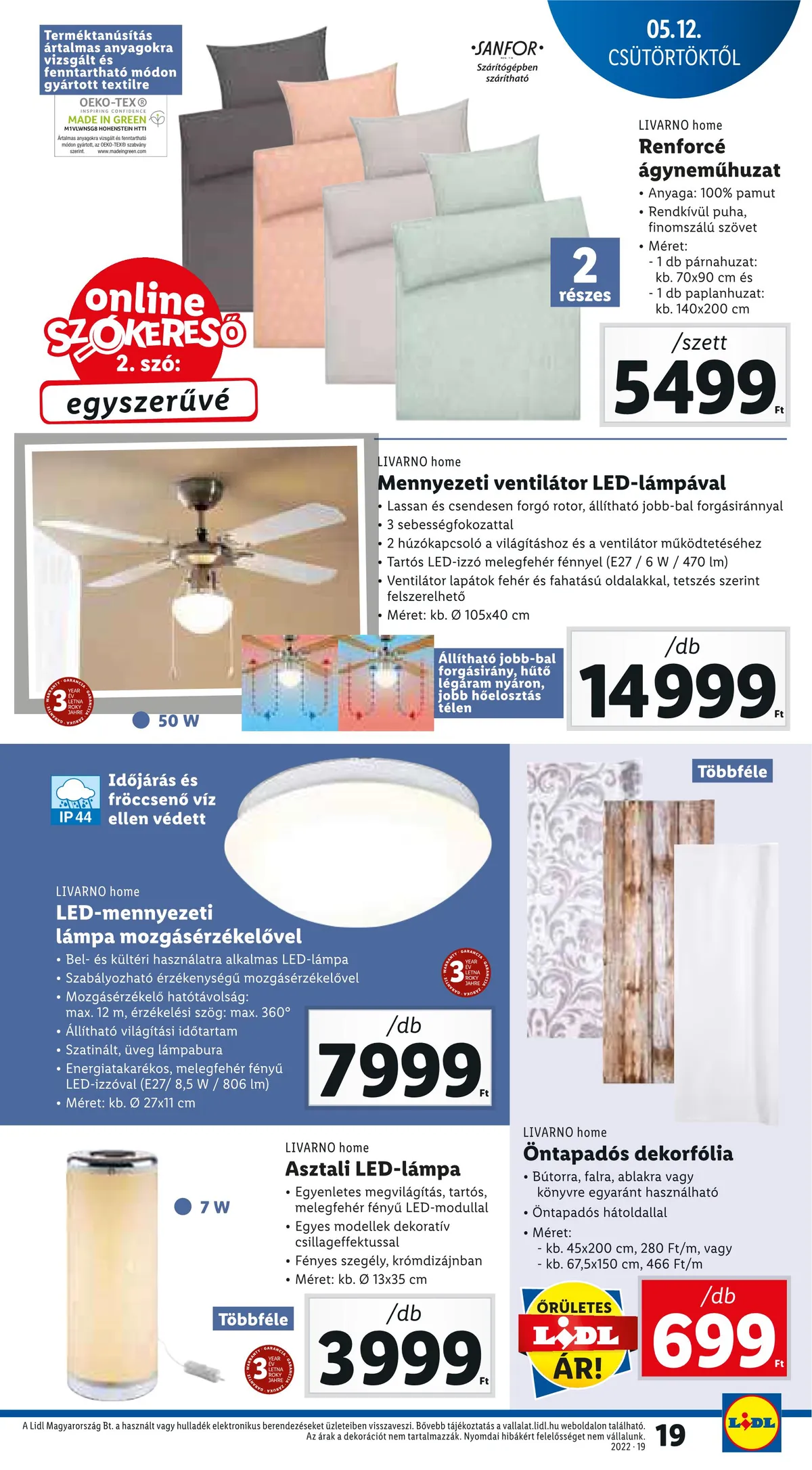 Lidl akciós újság 05.12–05.18 – 19. oldal