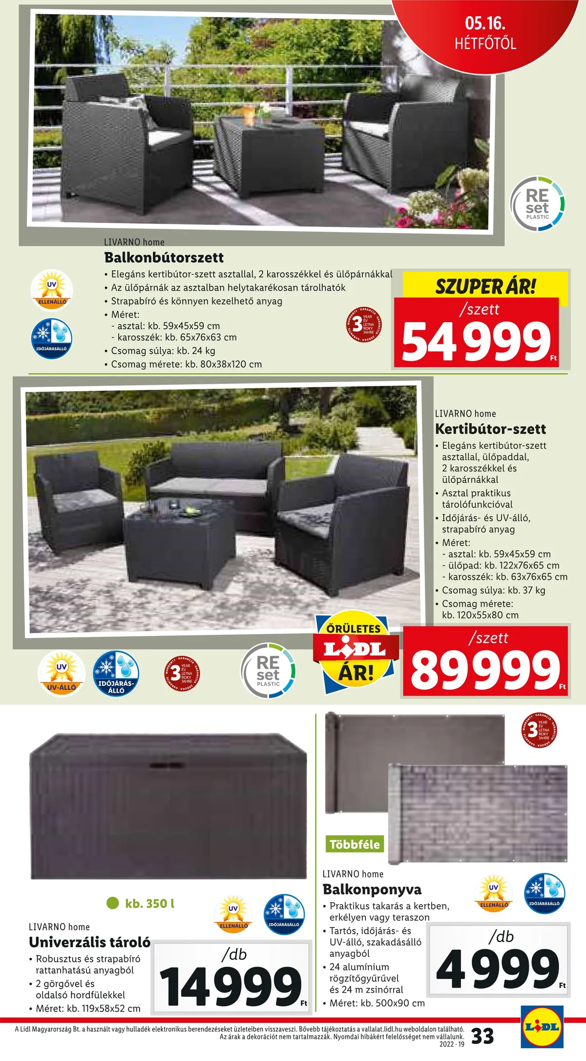 Lidl akciós újság 05.12–05.18 – 33. oldal