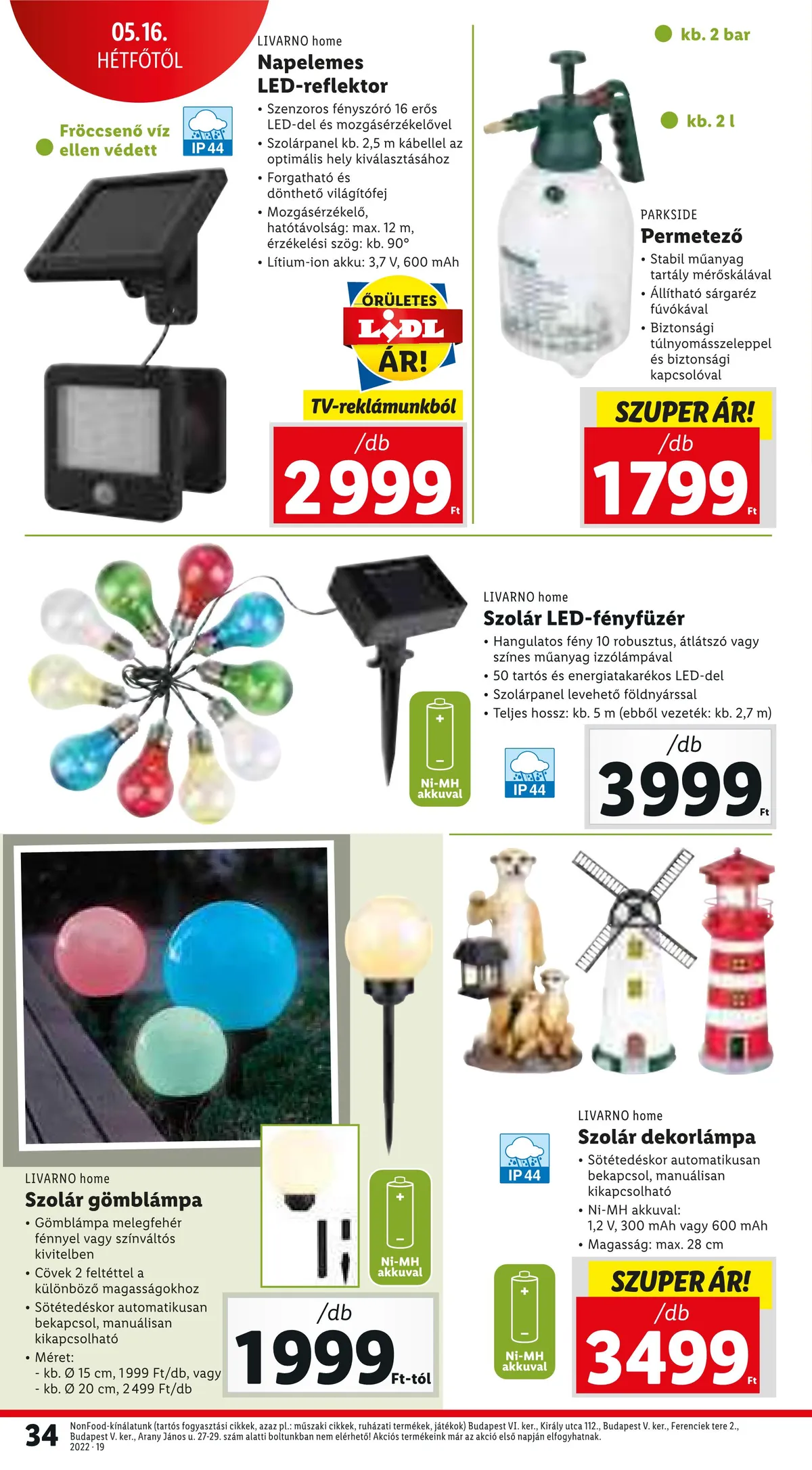 Lidl akciós újság 05.12–05.18 – 34. oldal