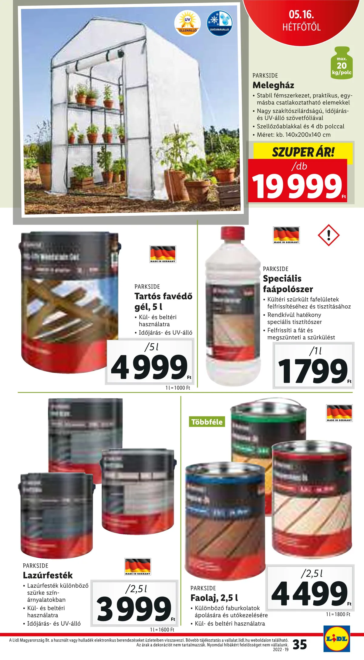 Lidl akciós újság 05.12–05.18 – 35. oldal