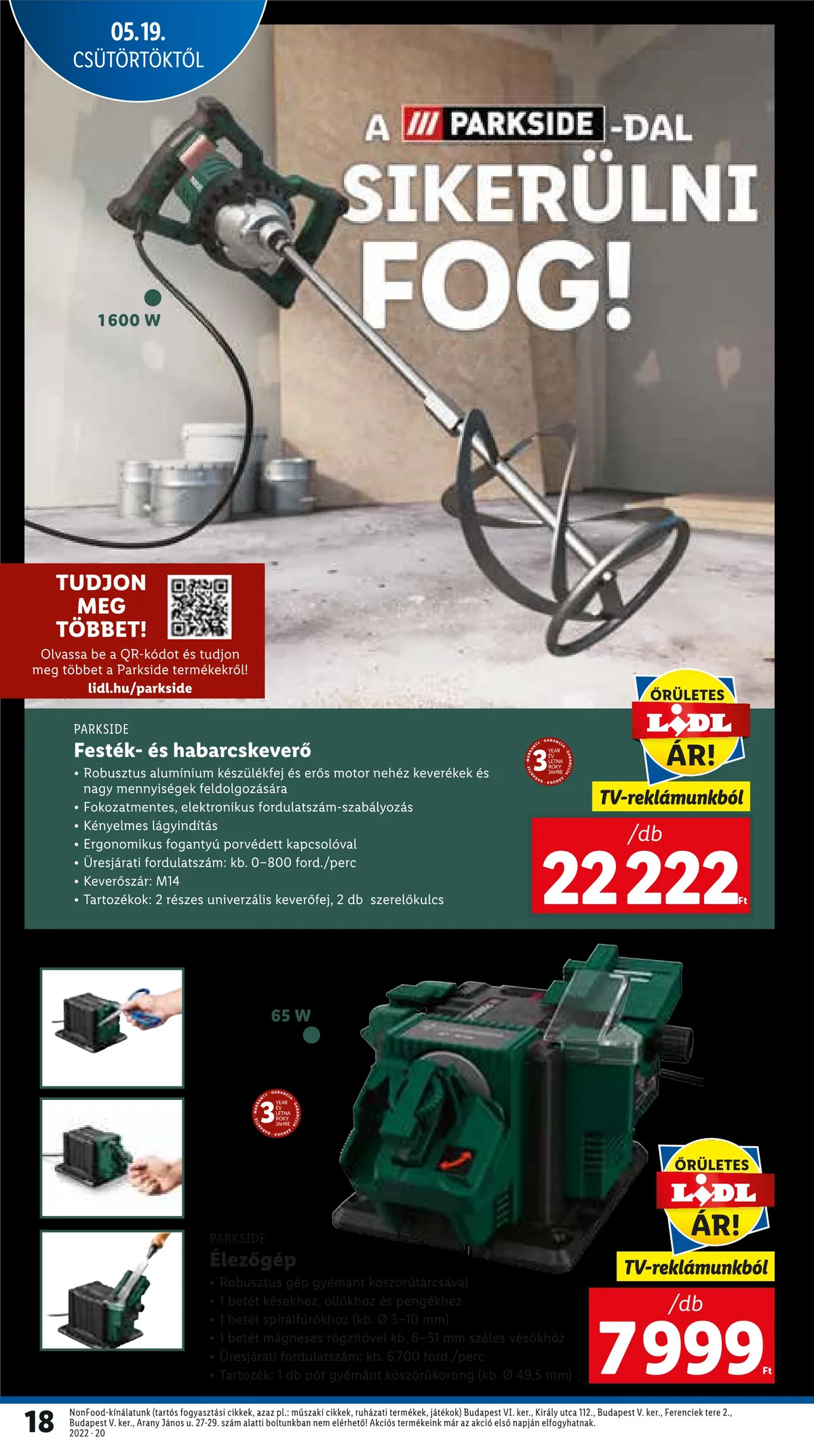 Lidl akciós újság 05.19–05.25 – 18. oldal