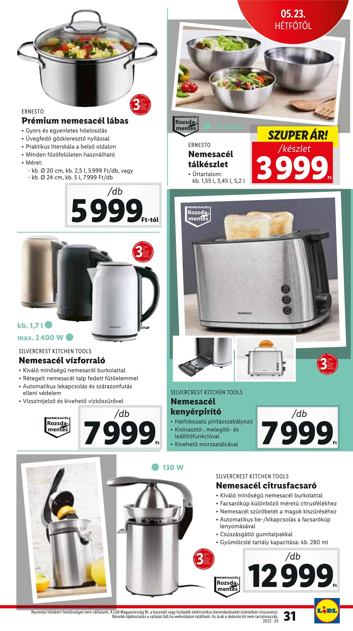 Lidl akciós újság 05.19–05.25 – 31. oldal