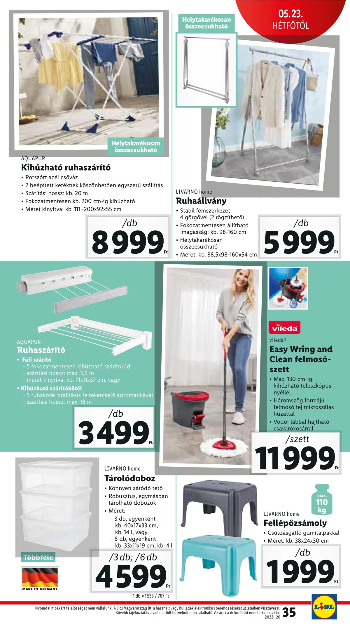 Lidl akciós újság 05.19–05.25 – 35. oldal
