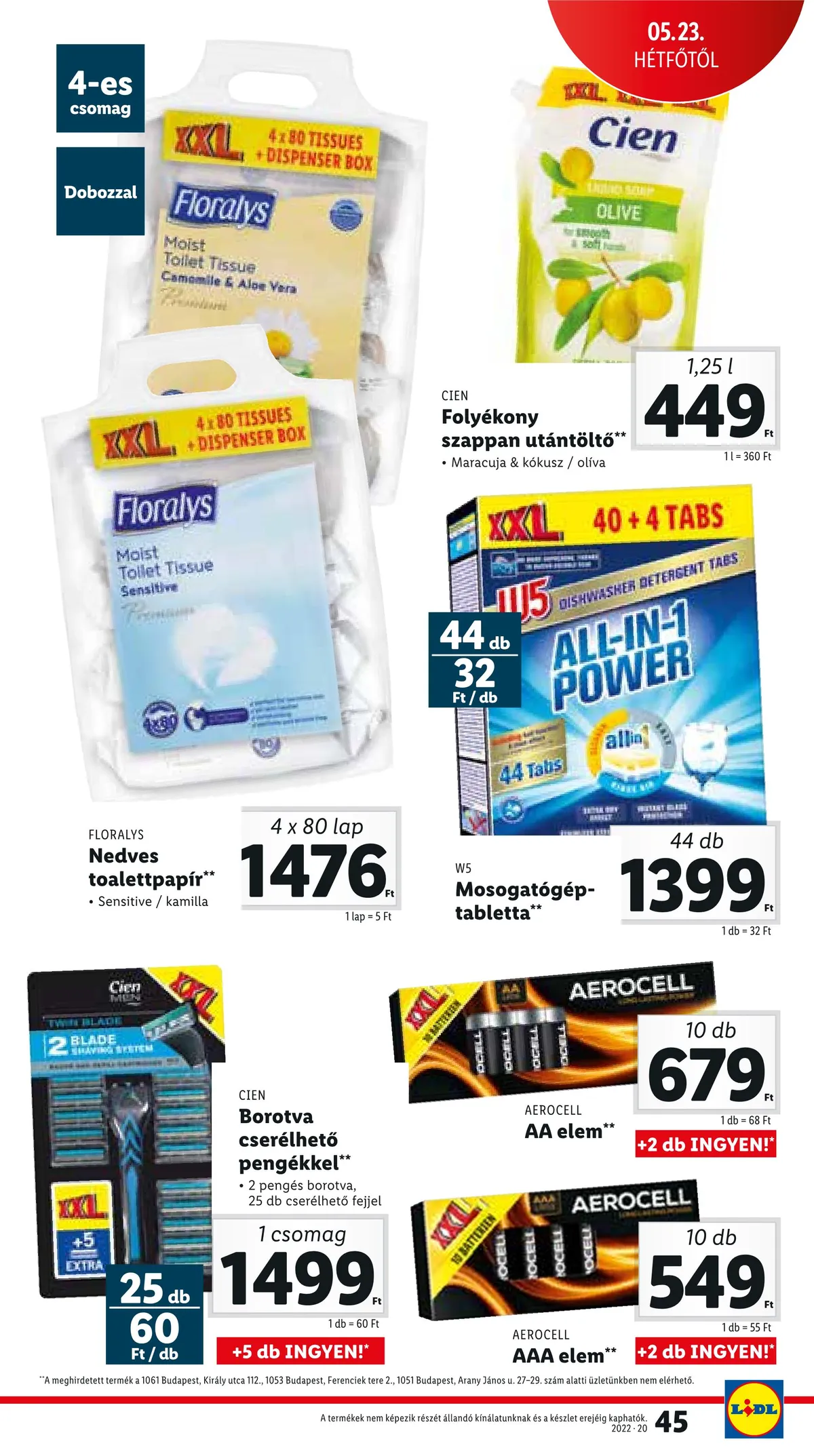 Lidl akciós újság 05.19–05.25 – 45. oldal