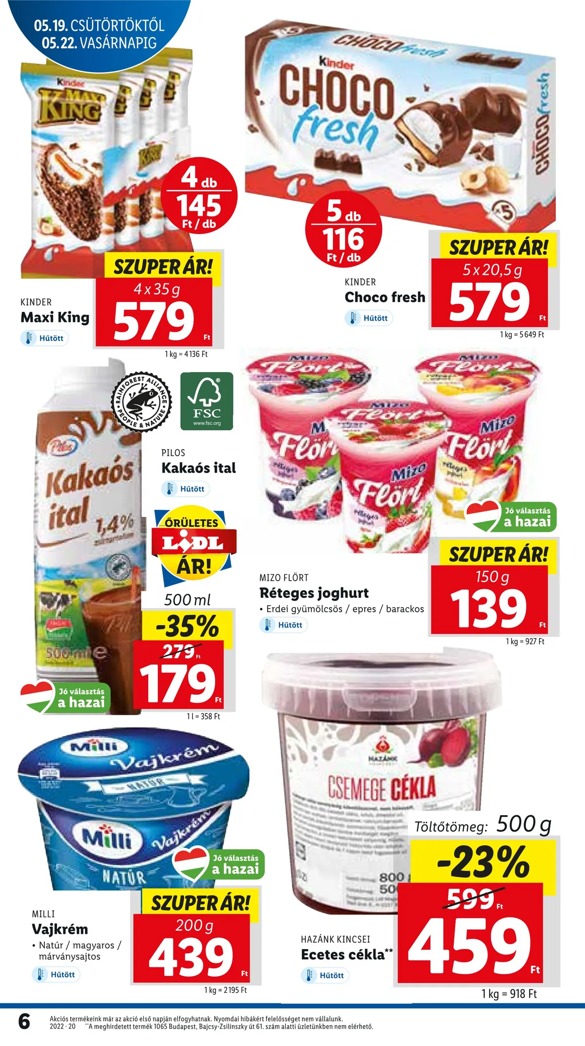 Lidl akciós újság 05.19–05.25 – 6. oldal