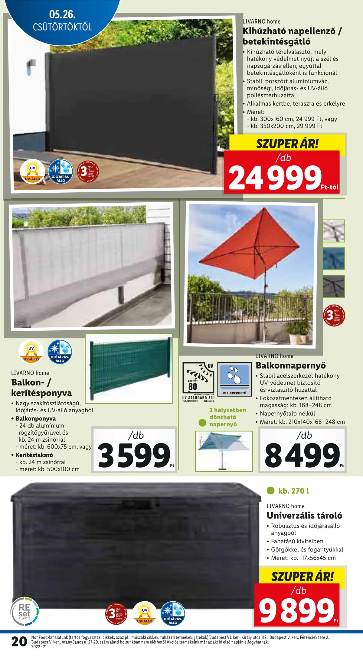 Lidl akciós újság 05.26–06.01 – 20. oldal