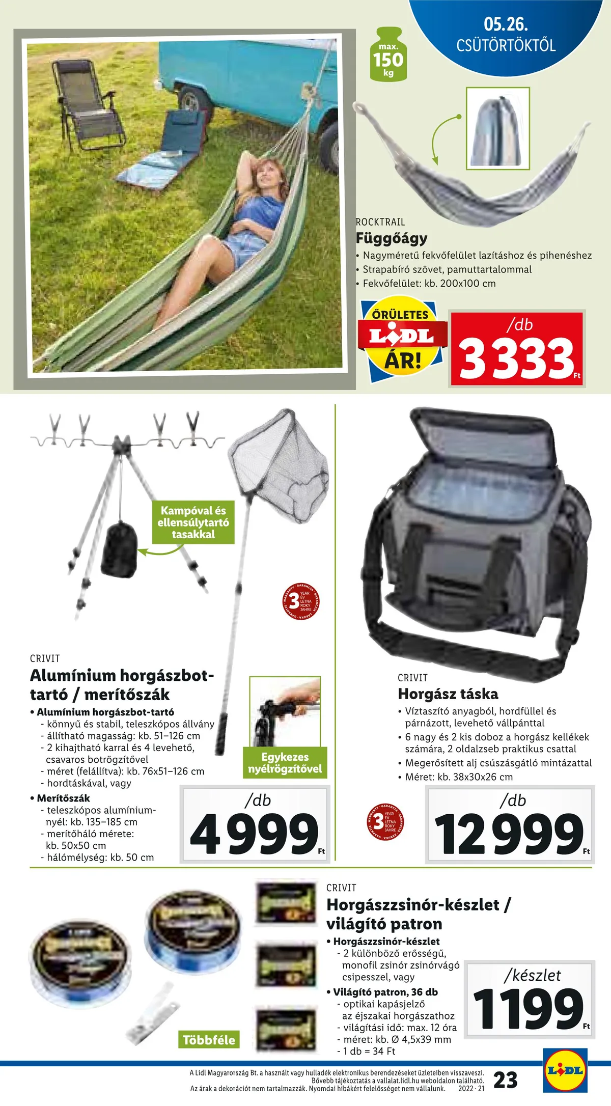 Lidl akciós újság 05.26–06.01 – 23. oldal