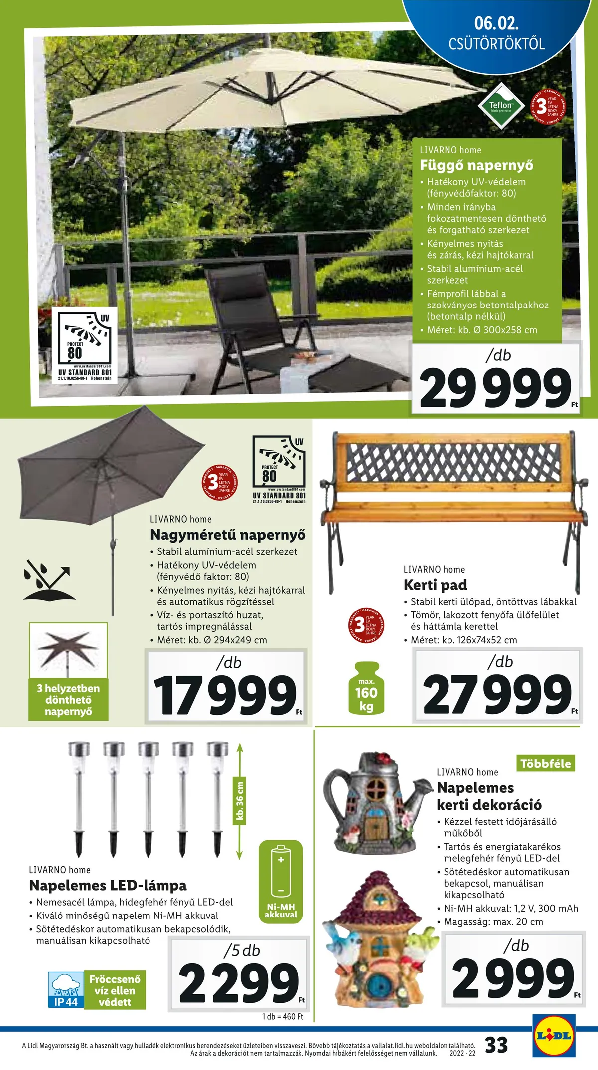 Lidl akciós újság 06.02–06.08 – 33. oldal