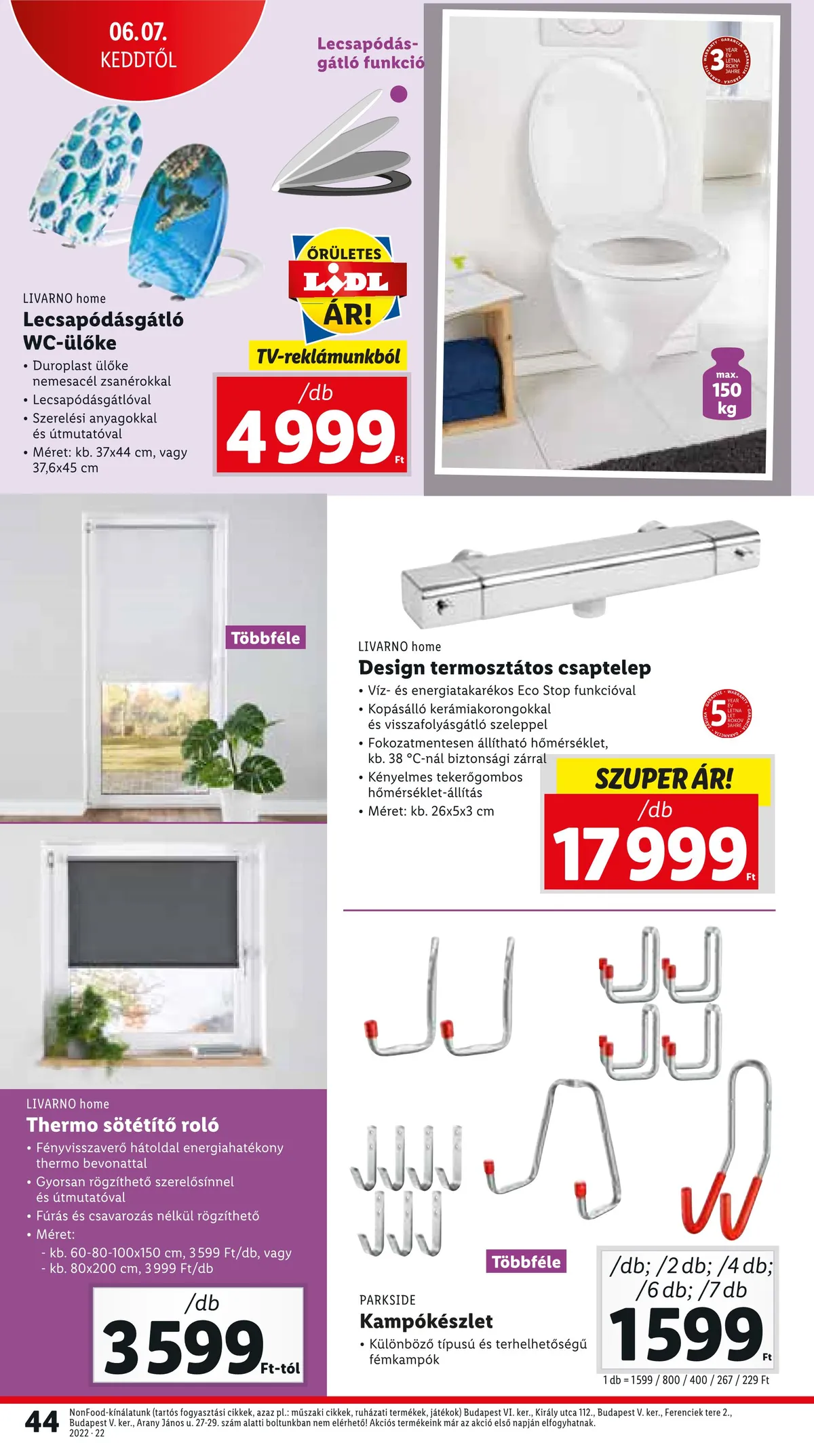 Lidl akciós újság 06.02–06.08 – 44. oldal