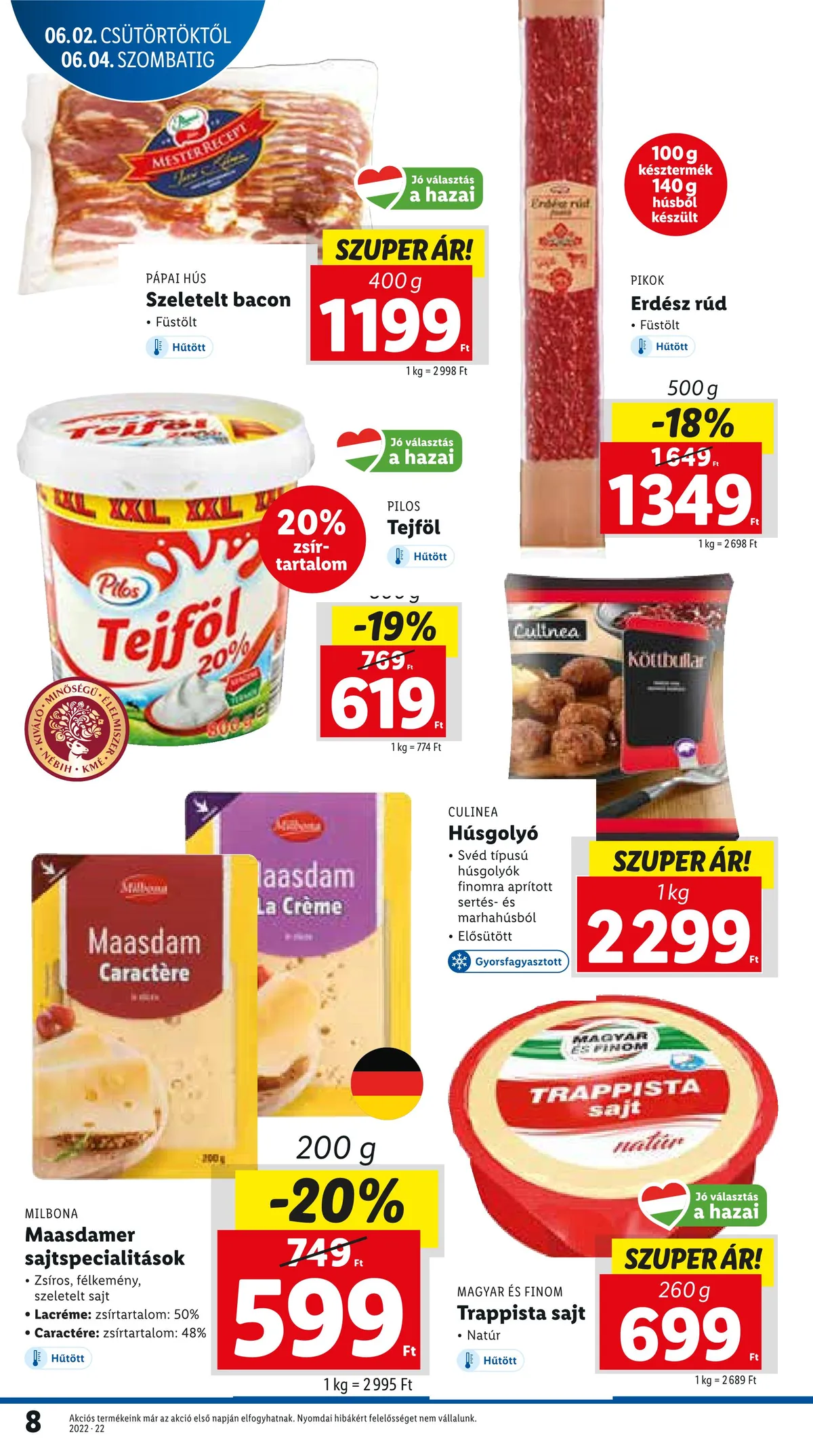 Lidl akciós újság 06.02–06.08 – 8. oldal