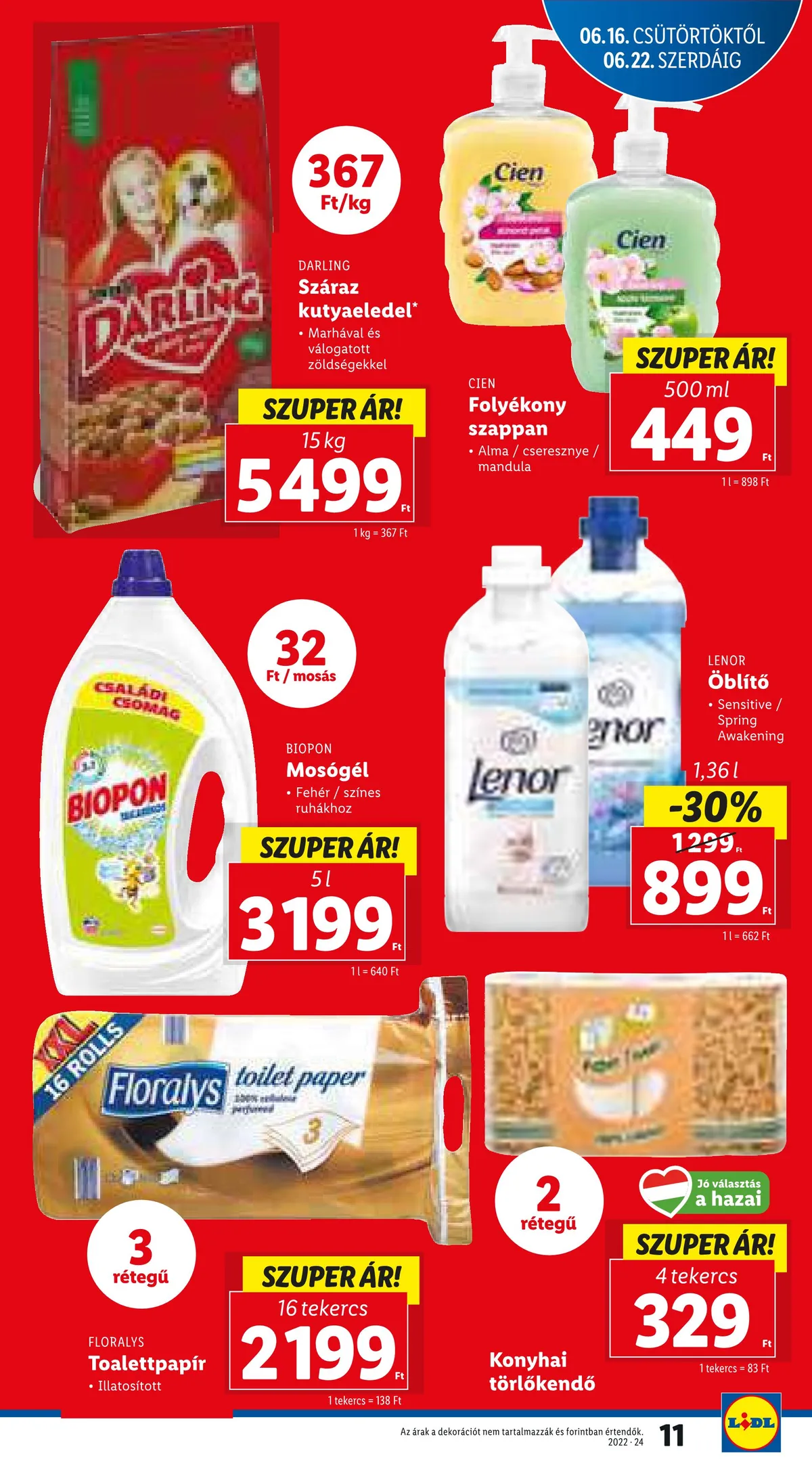 Lidl akciós újság 06.16–06.22 – 11. oldal