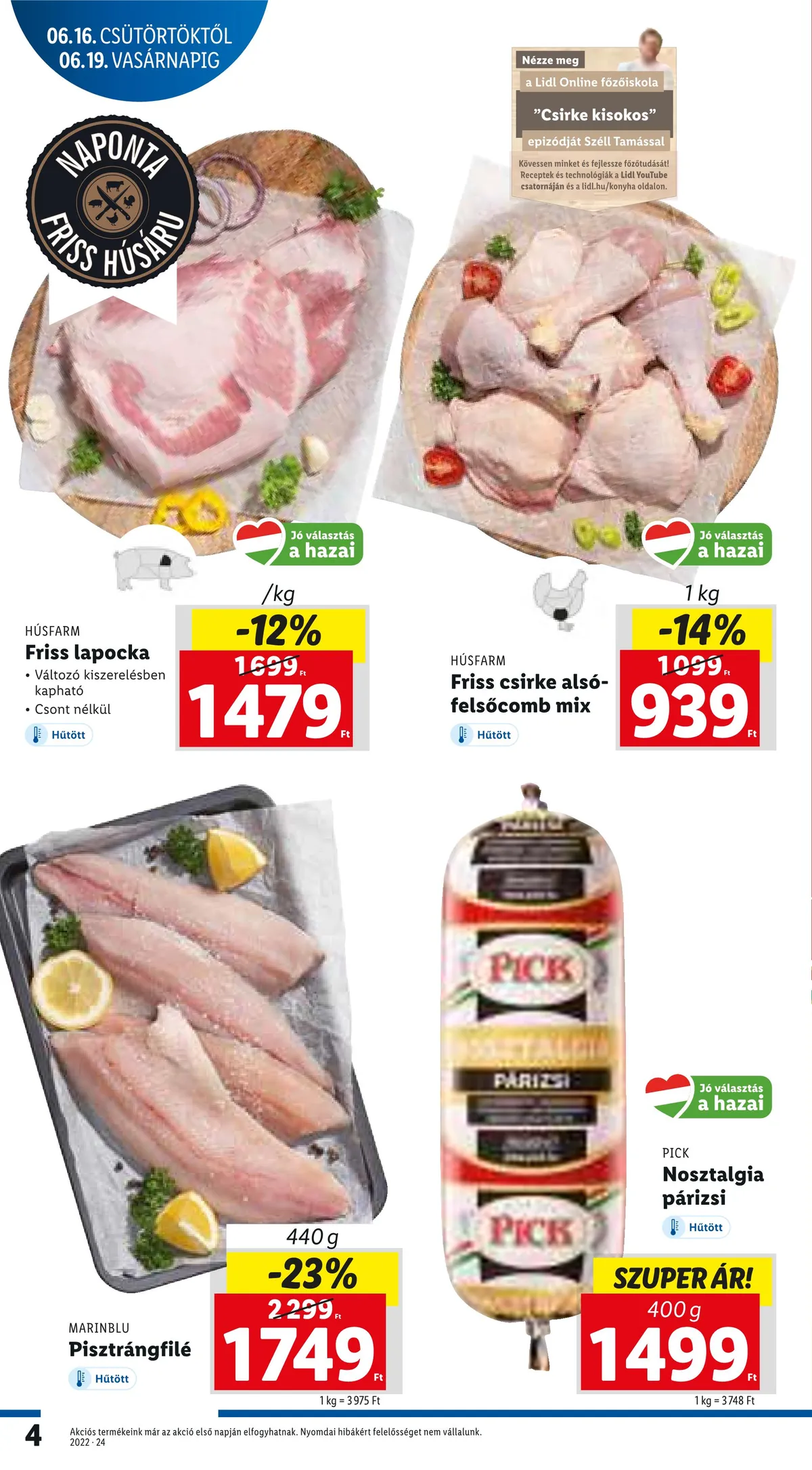 Lidl akciós újság 06.16–06.22 – 4. oldal