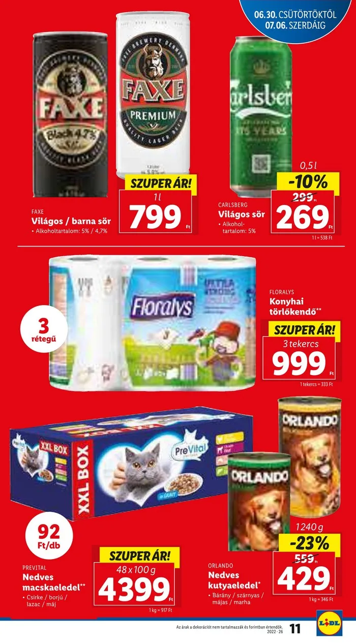 Lidl akciós újság 06.30–07.06 – 11. oldal