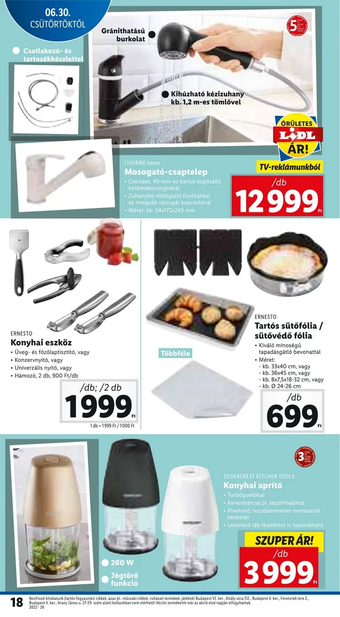 Lidl akciós újság 06.30–07.06 – 18. oldal