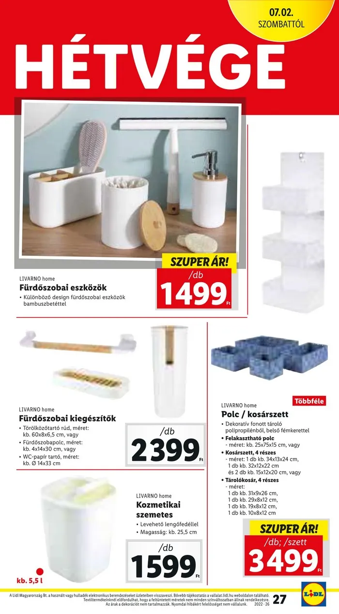Lidl akciós újság 06.30–07.06 – 27. oldal