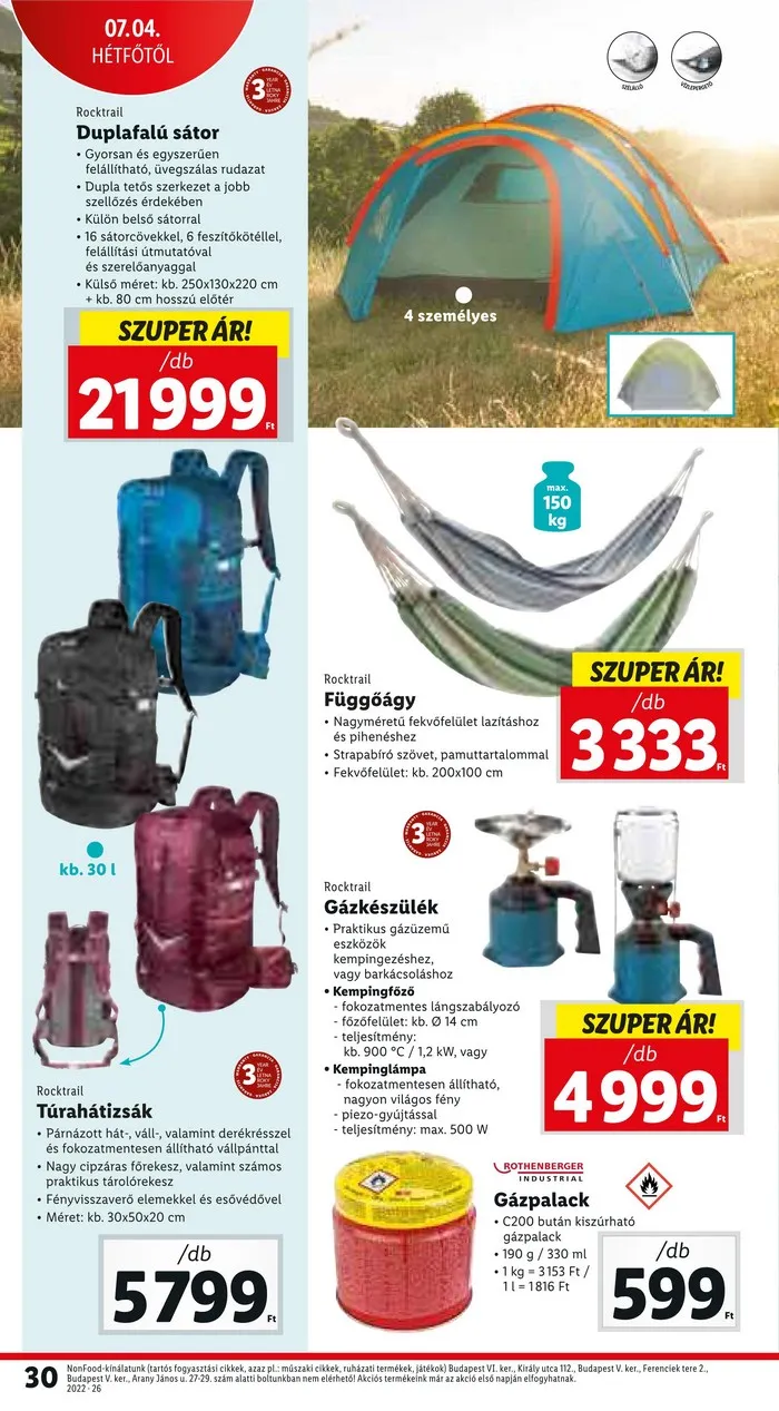 Lidl akciós újság 06.30–07.06 – 30. oldal