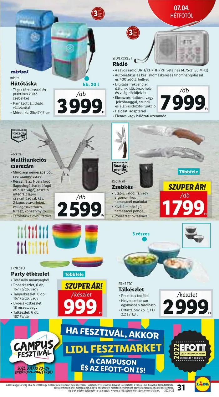 Lidl akciós újság 06.30–07.06 – 31. oldal