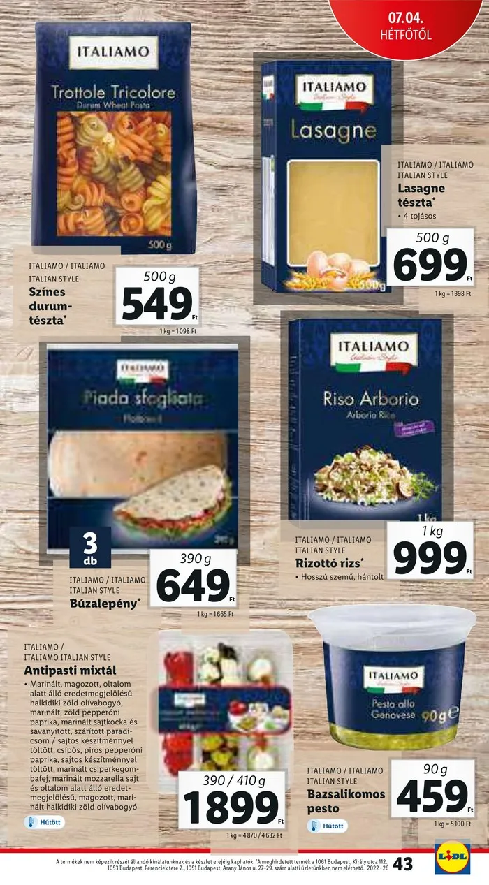 Lidl akciós újság 06.30–07.06 – 43. oldal