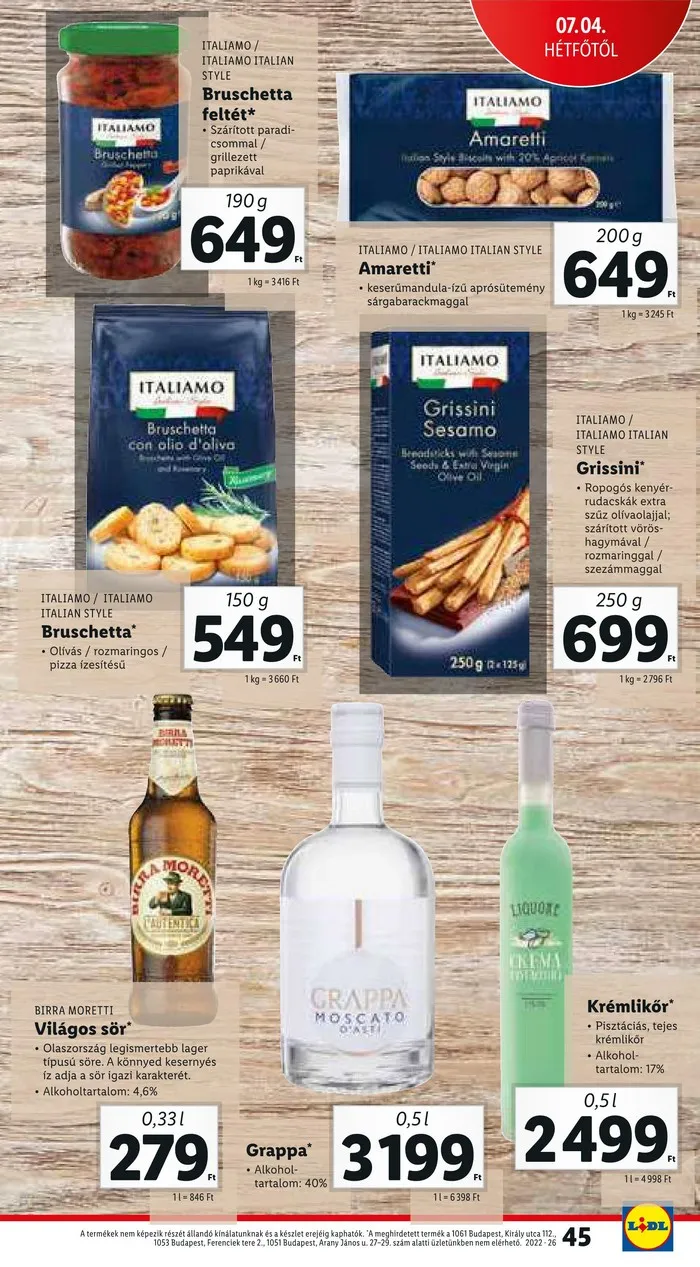 Lidl akciós újság 06.30–07.06 – 45. oldal