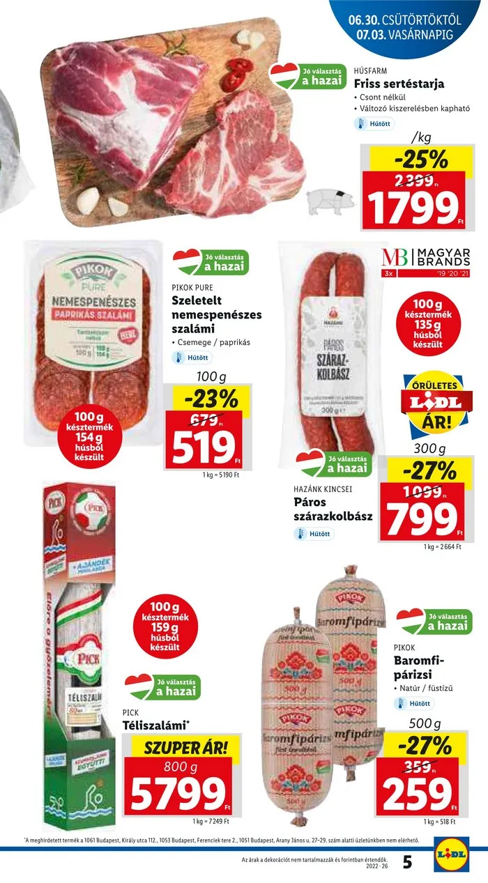Lidl akciós újság 06.30–07.06 – 5. oldal