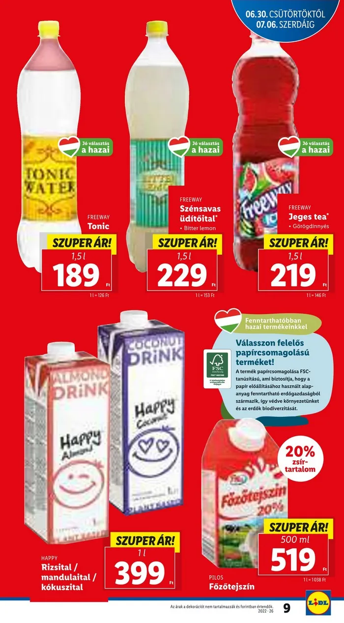Lidl akciós újság 06.30–07.06 – 9. oldal
