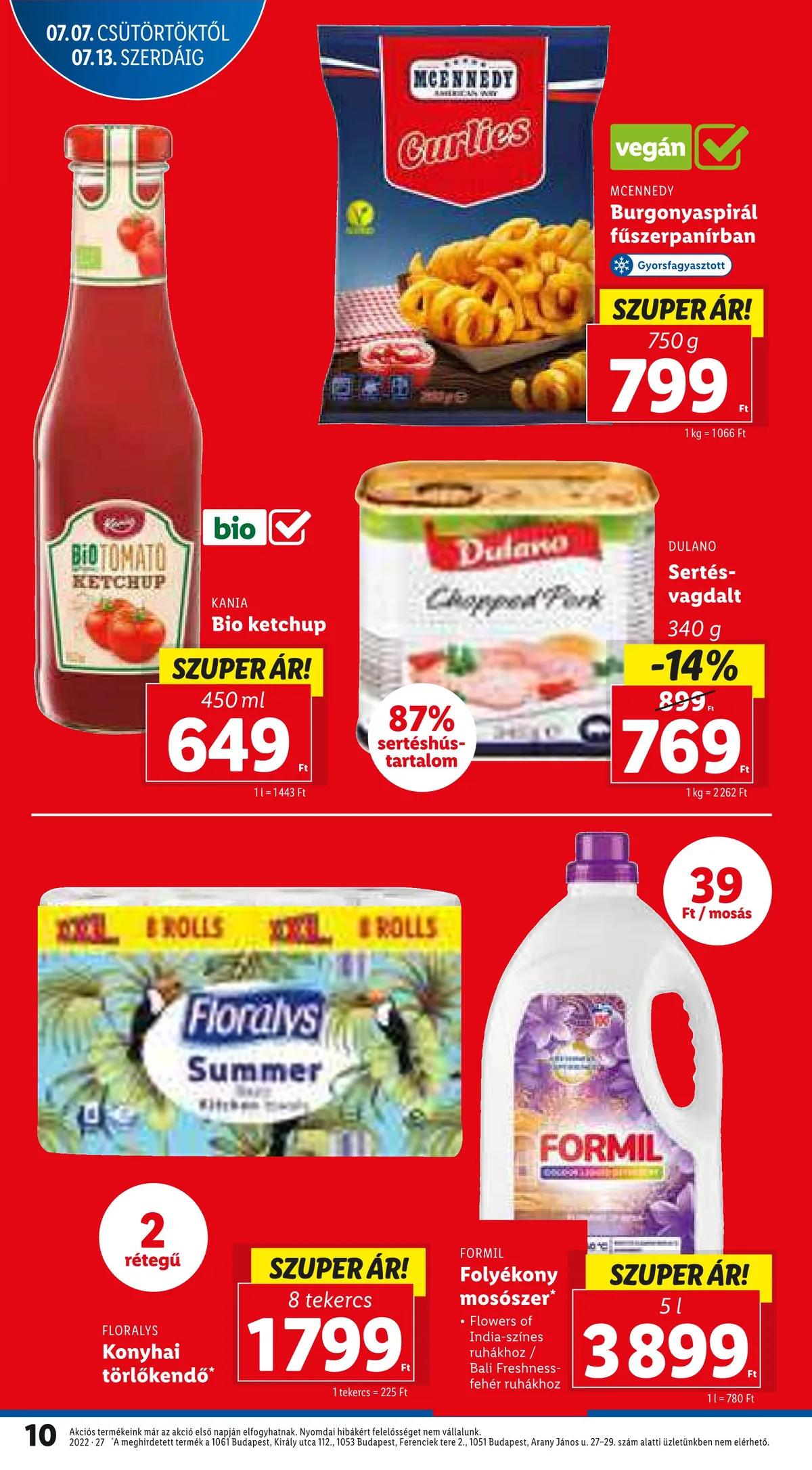 Lidl akciós újság 07.07–07.13 – 10. oldal