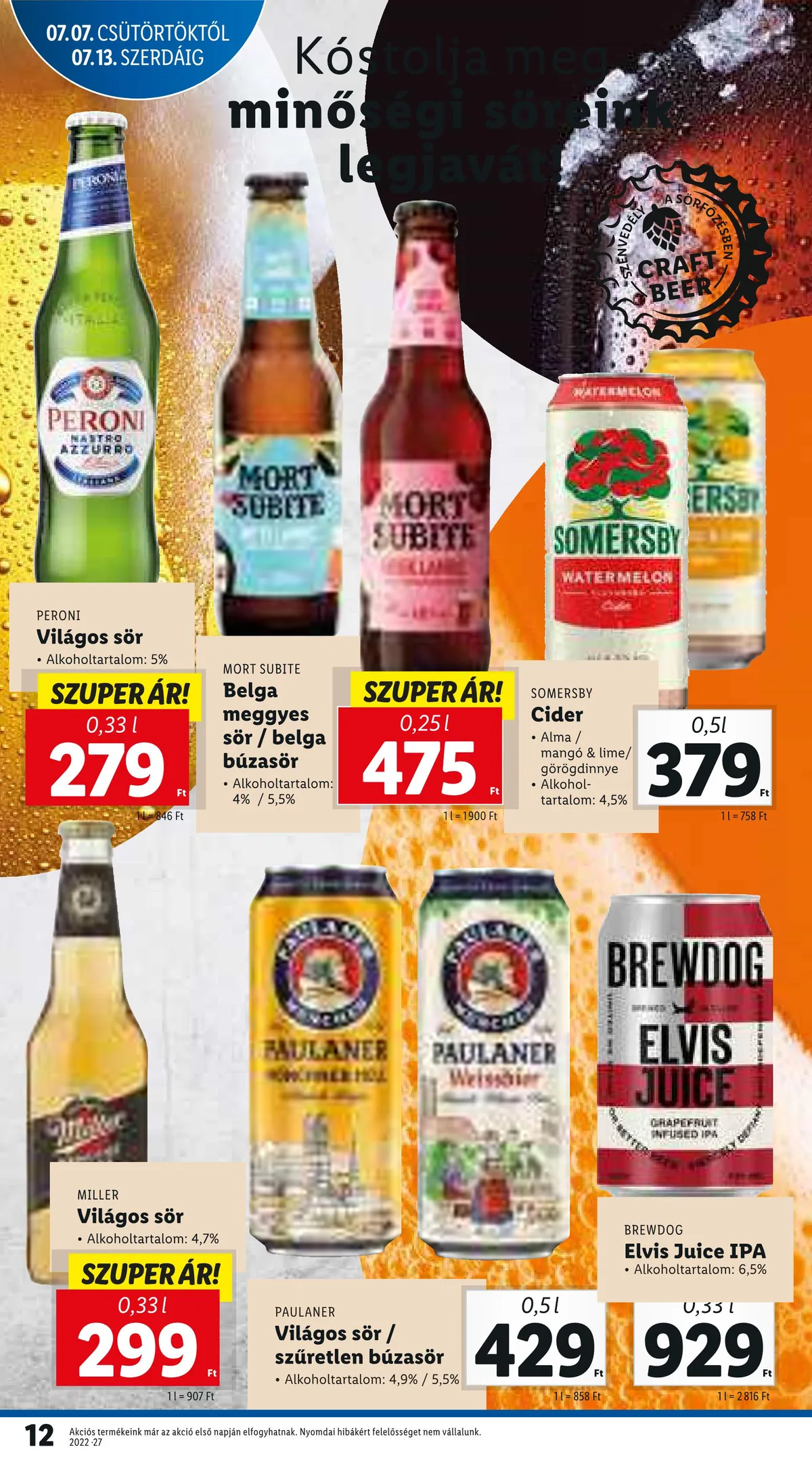 Lidl akciós újság 07.07–07.13 – 12. oldal